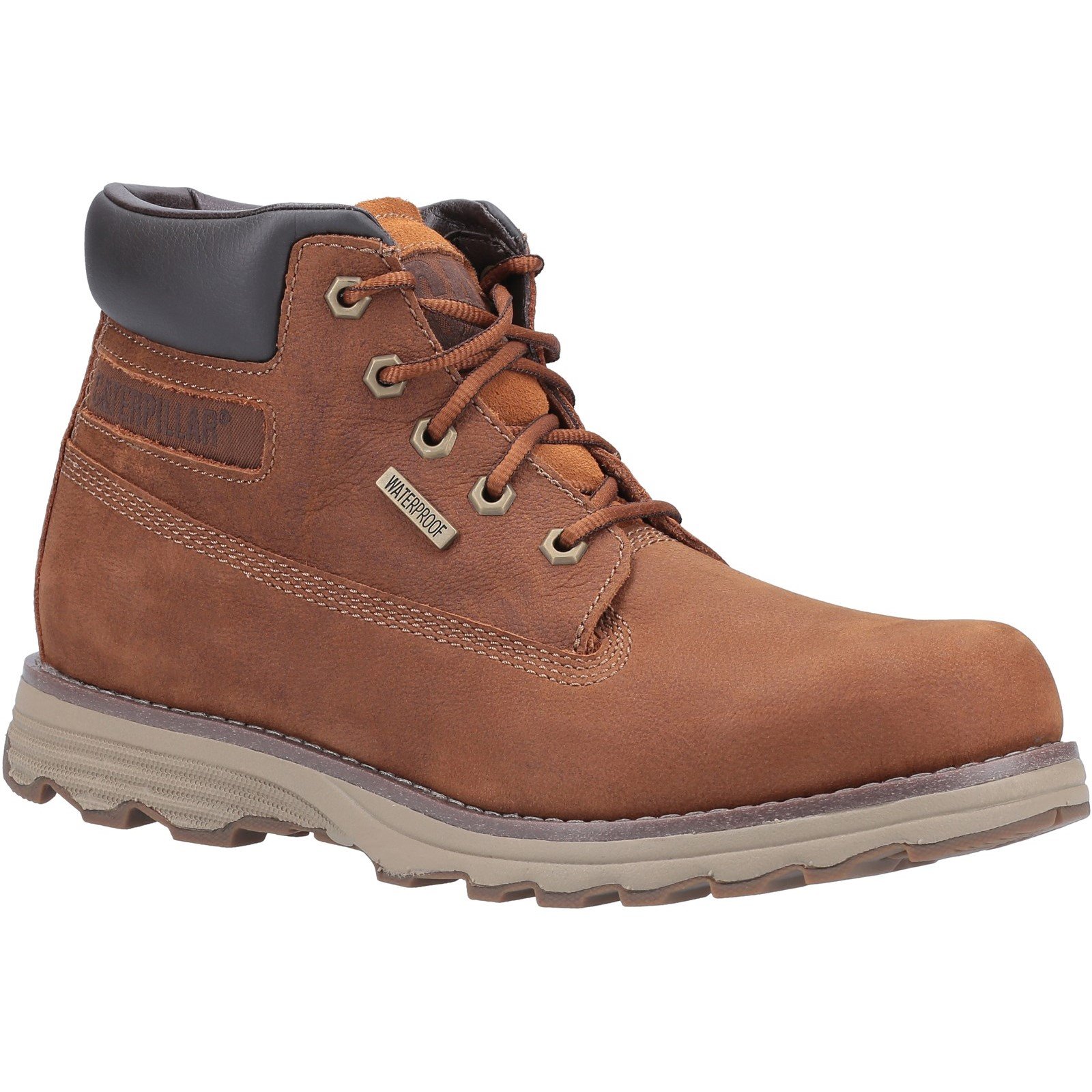 CAT Lifestyle Men's Founder WP TX Lace Up Boot 31487-53851 - Danish Brown 10