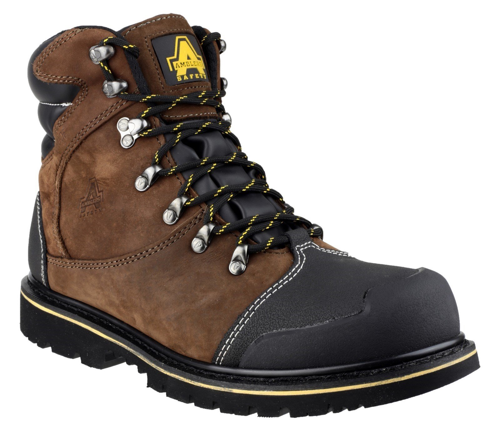 Amblers Unisex Safety Goodyear Waterproof Lace Up Industrial Boot Brown 20435 - Brown 6