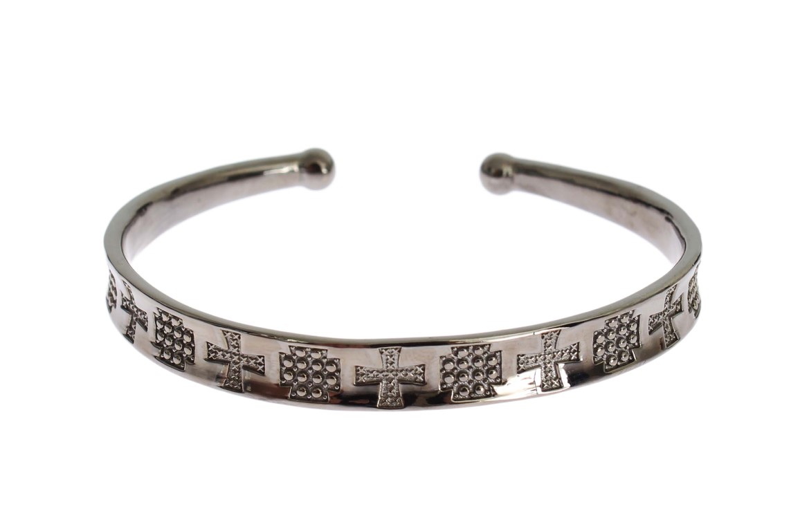 Nialaya Women's Rhodium 925 Bracelet Gray LN343 - M