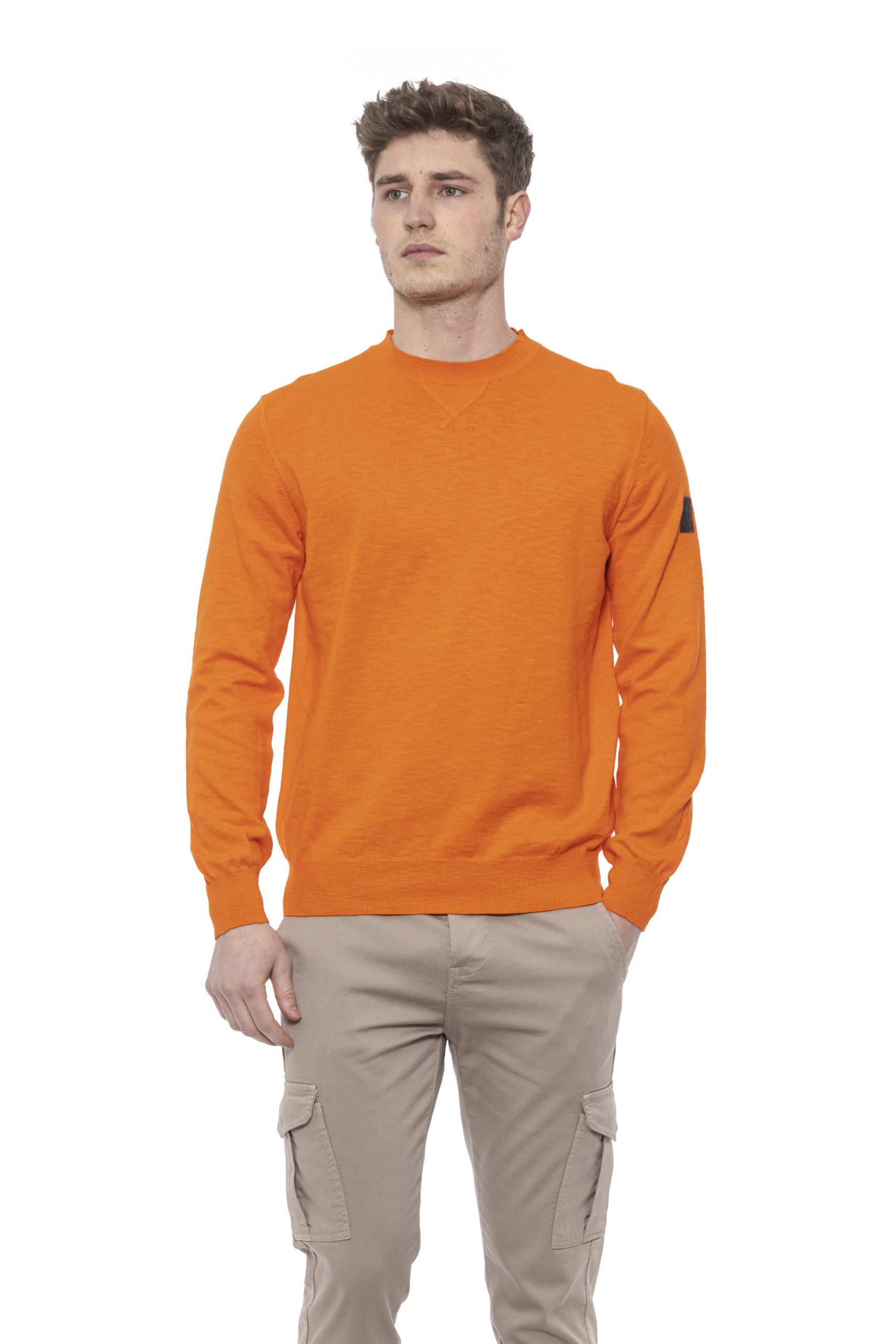 Conte of Florence Men's Sweater Orange CO1376456 - S