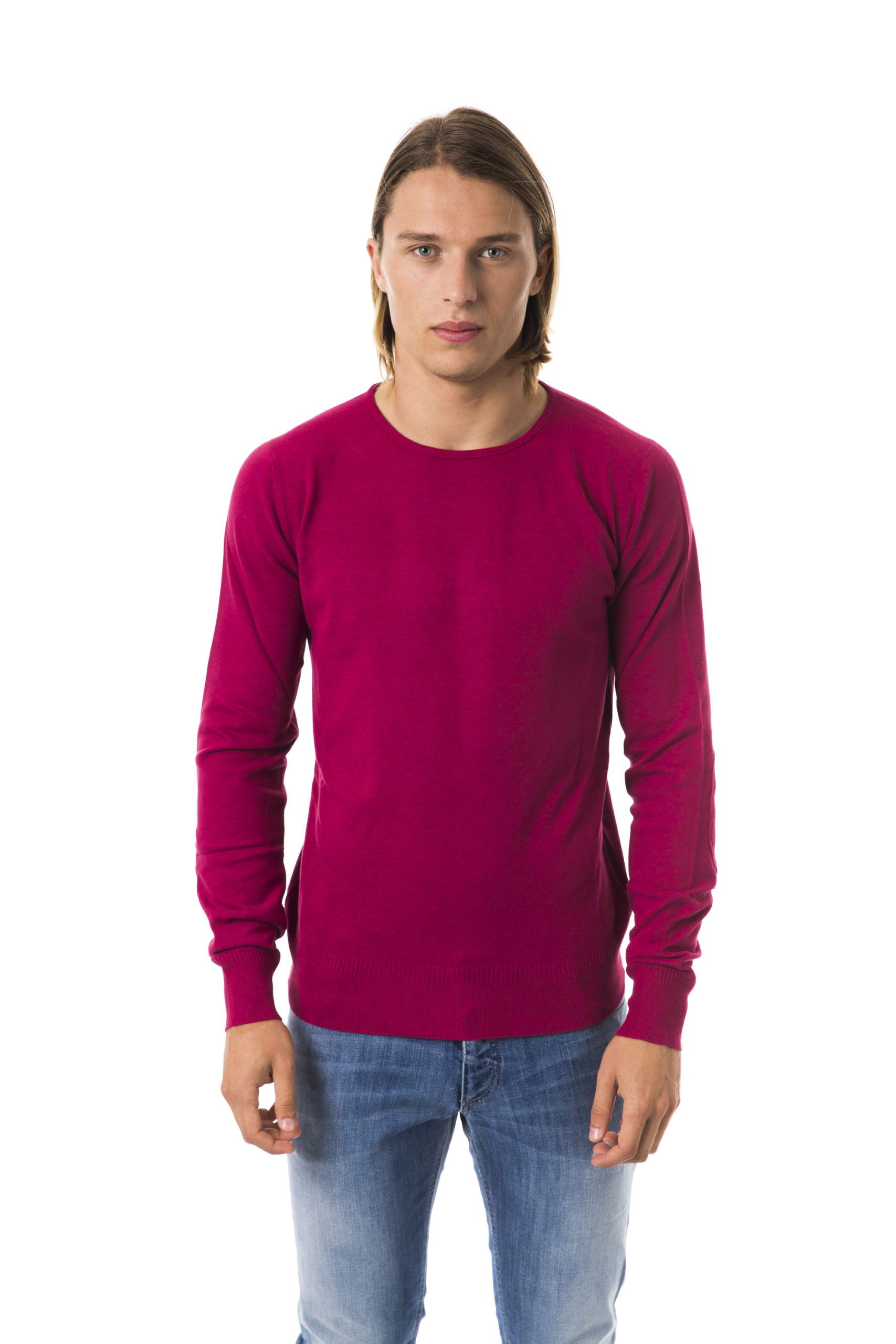 BYBLOS Men's Violaantico Sweater Fuchsia BY817002 - XL