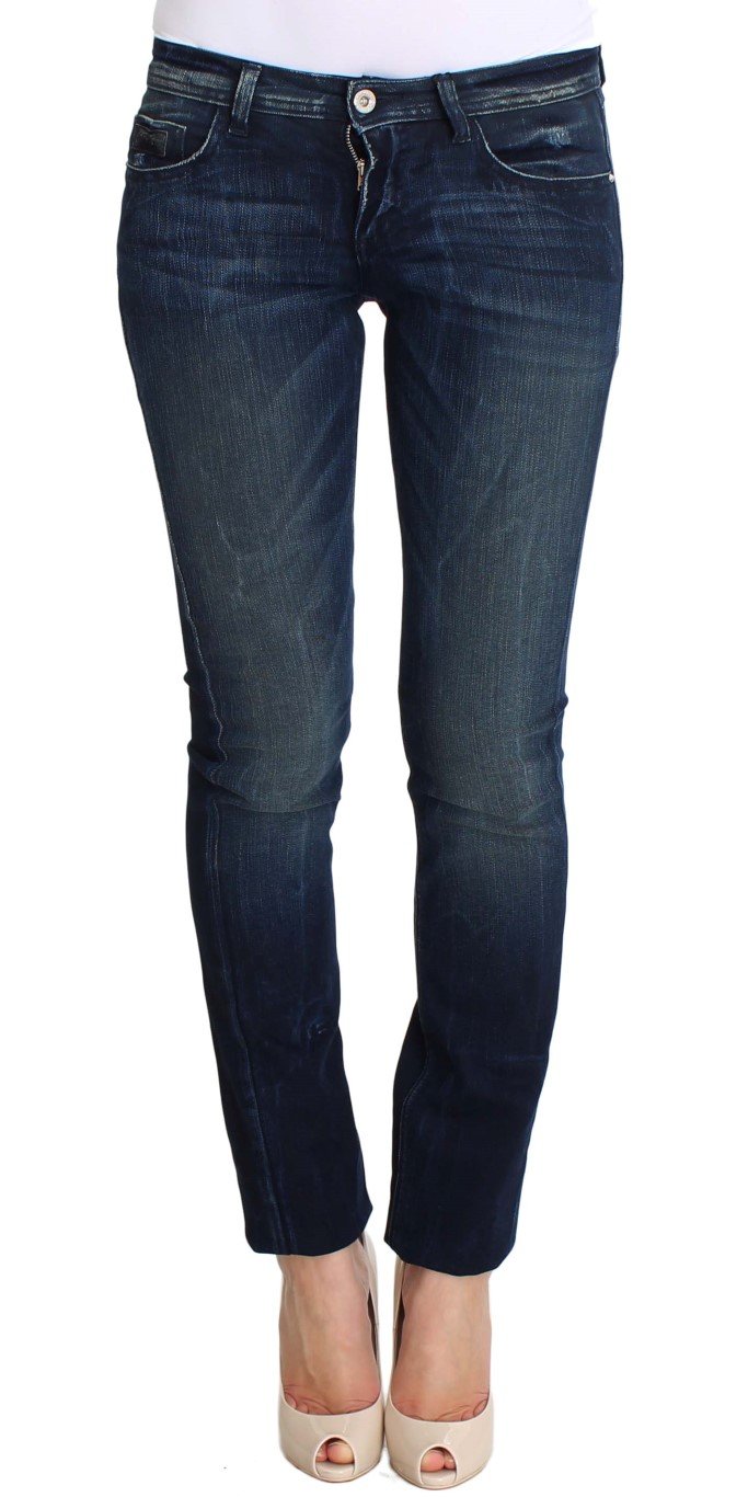 Costume National Women's Wash Cotton Slim Fit Skinny Jeans Blue SIG30217 - W26