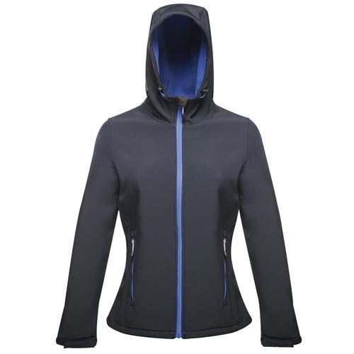 Regatta Women's Arley II Shaped Printable Softshell Jacket Various Colours T_TRA603 - Navy (Dazzling Blue) 20