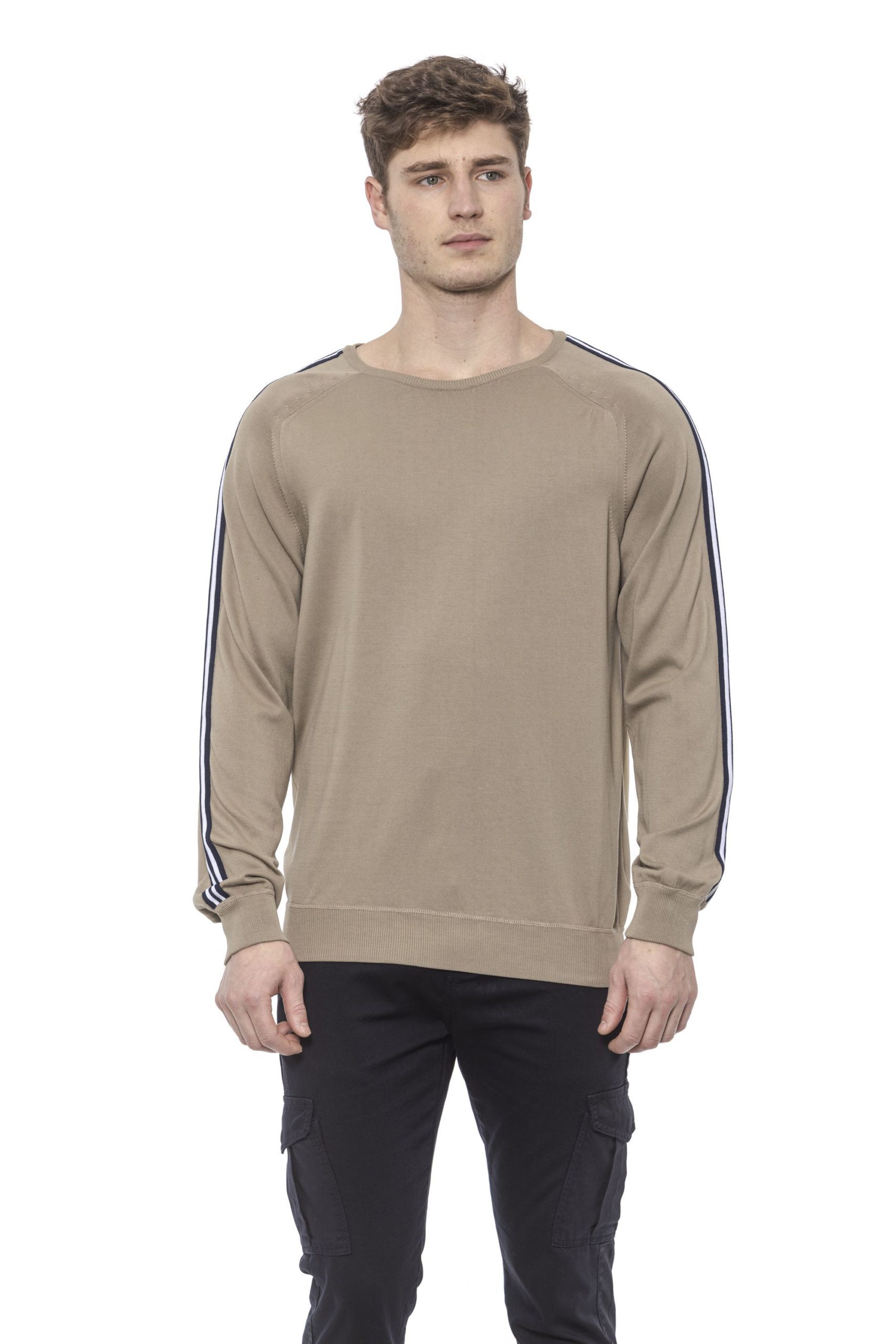 Alpha Studio Men's Corda Sweater Beige AL1374473 - IT48 | M