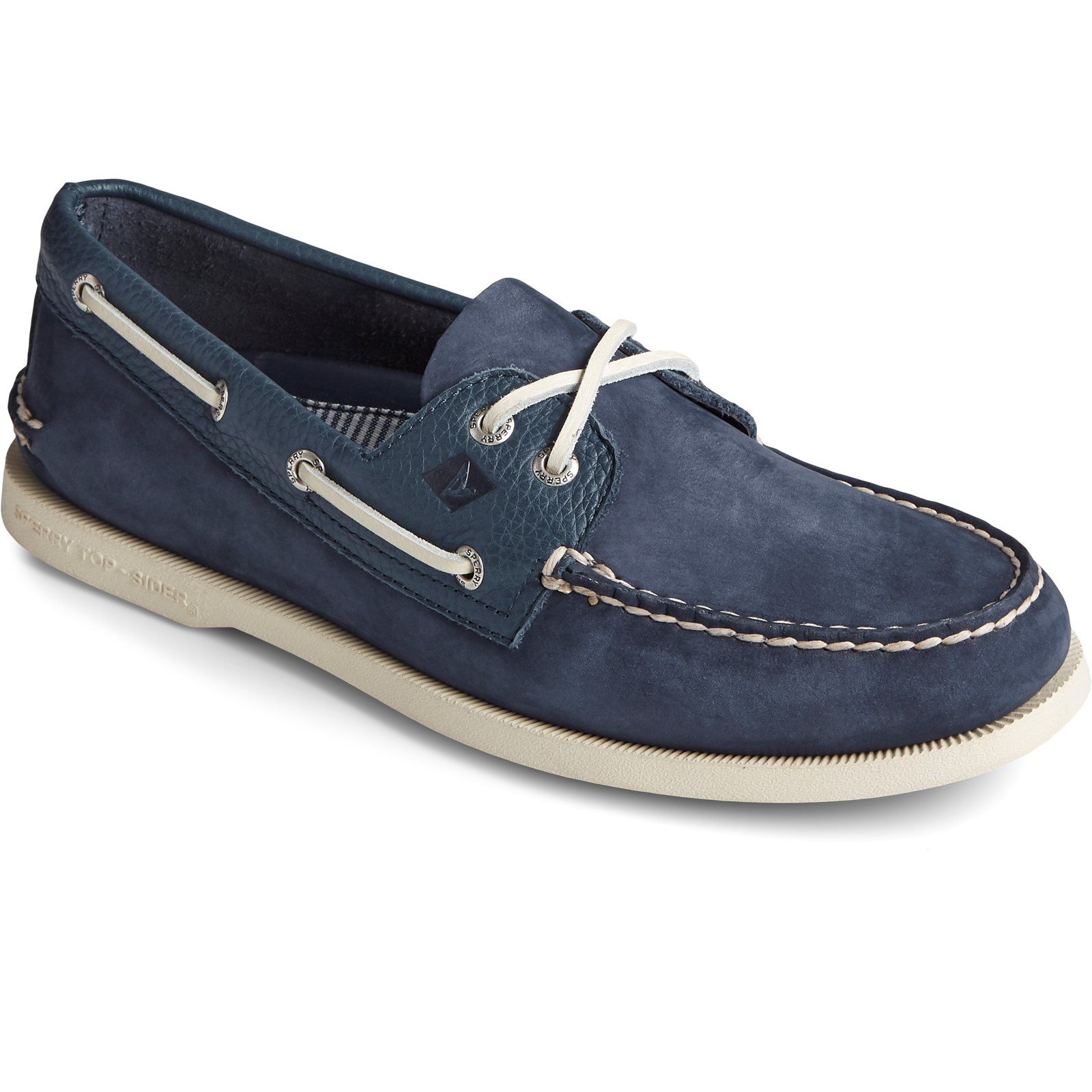 Sperry Men's A/O 2-Eye Nubuck Boat Shoe Various Colours 32920 - Navy 6