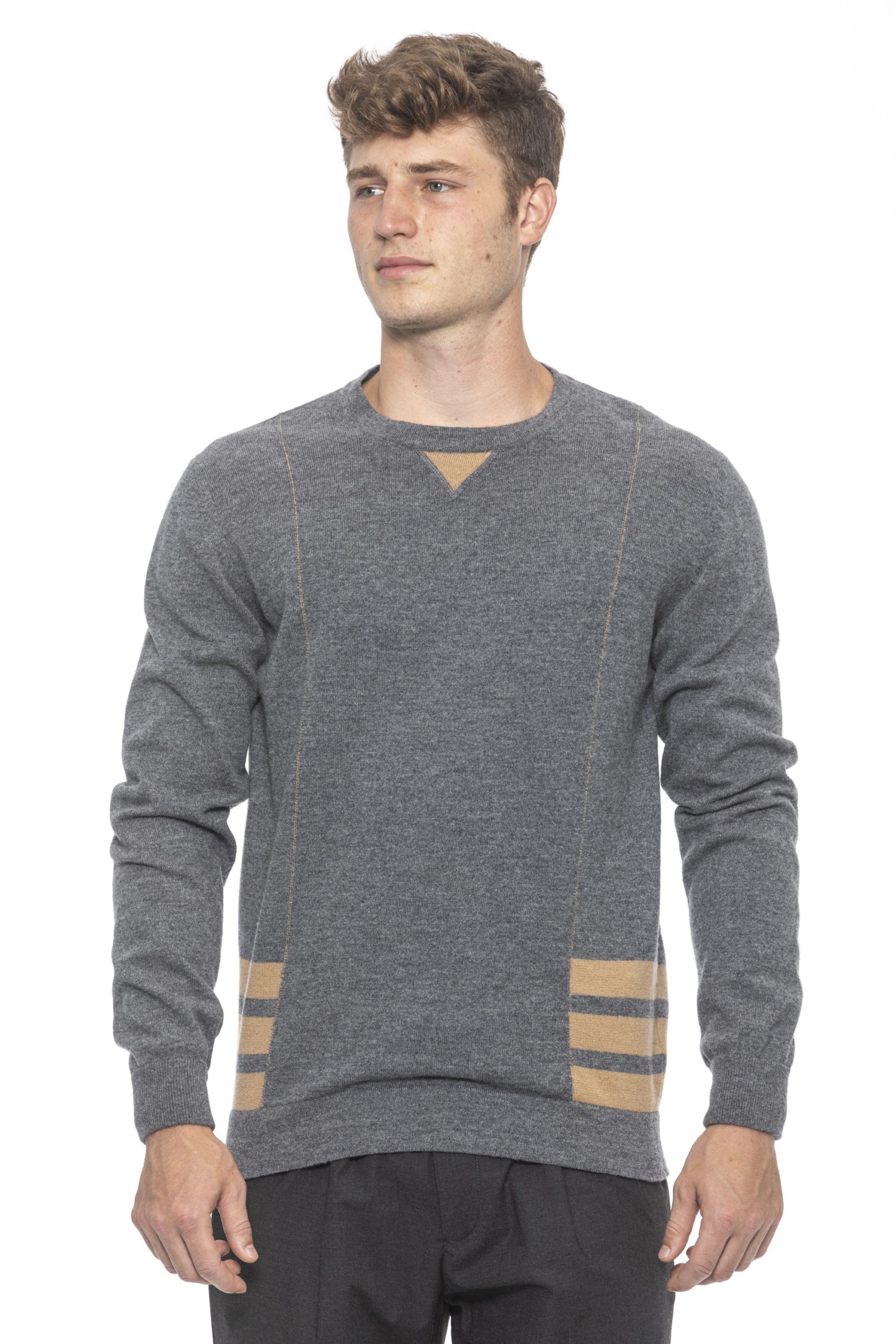 Alpha Studio Men's Grigio Sweater Gray AL1191968 - IT50 | L
