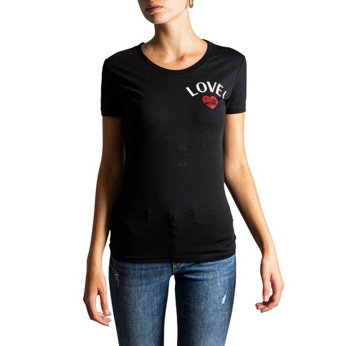 Love Moschino Women's T-Shirt Black 320659 - black 38