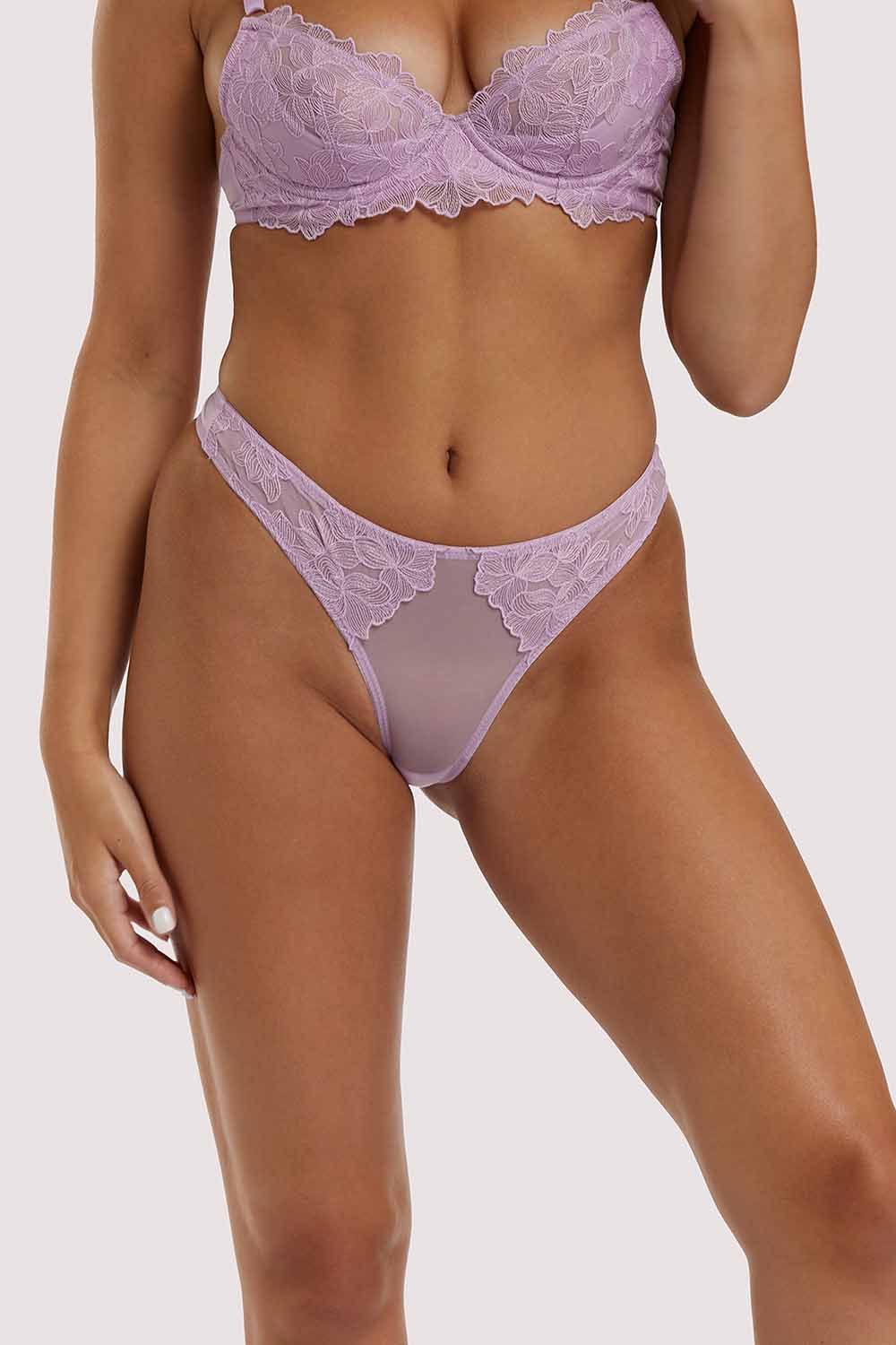 Playful Promises Lila Lilac Thong UK 10 / US 6