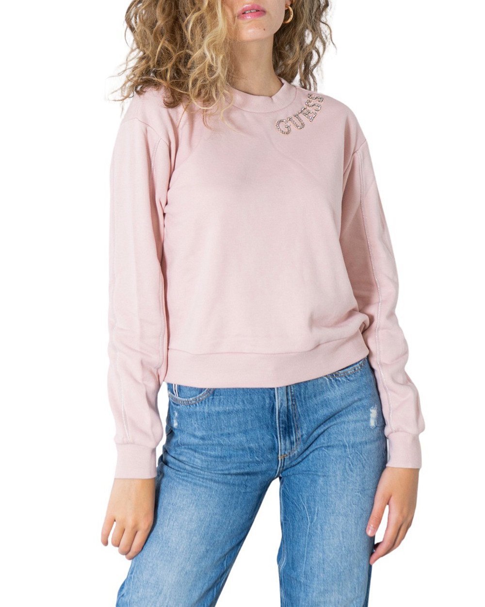 Guess Women's Sweatshirt Various Colours 304903 - pink XS
