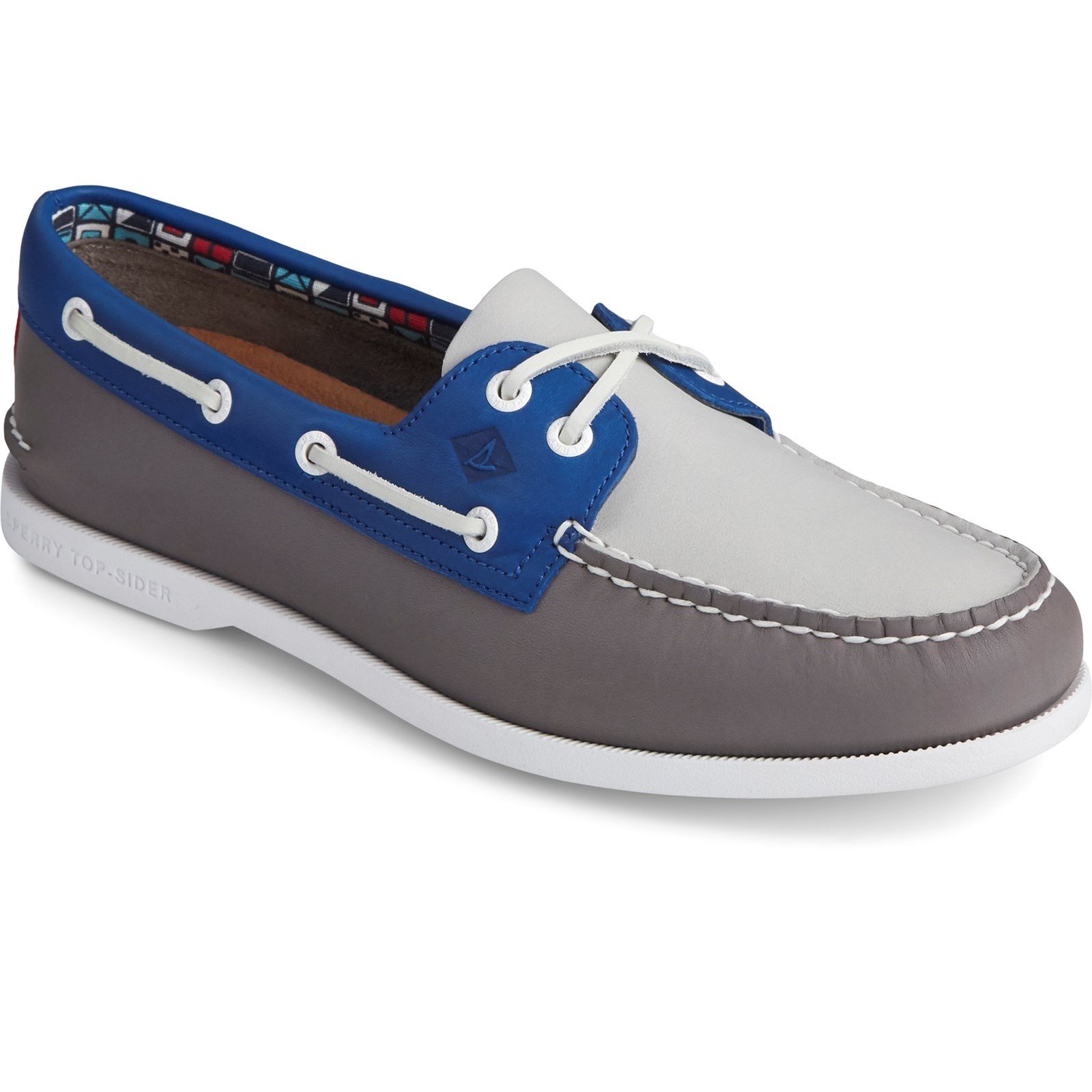 Sperry Men's Authentic Original PLUSHWAVE Boat Shoe Various Colours 31732 - Grey Multi 7