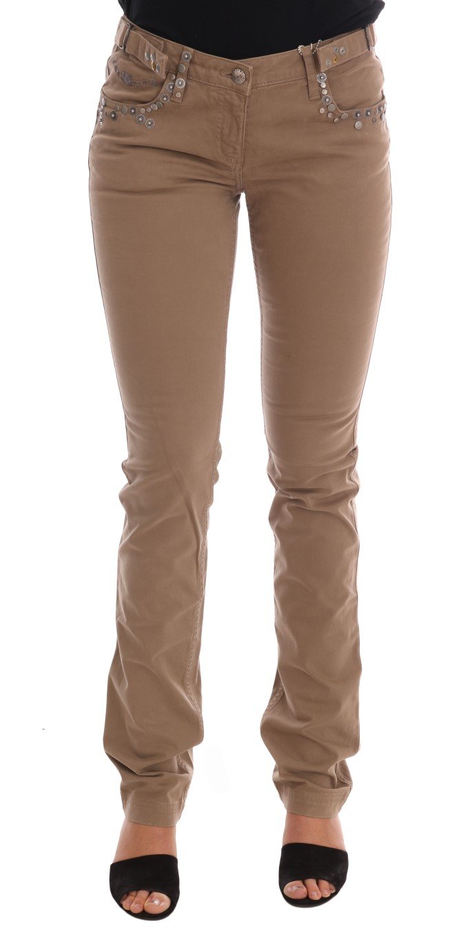 Costume National Women's Cotton Stretch Slim Fit Jeans Beige SIG30131 - W26