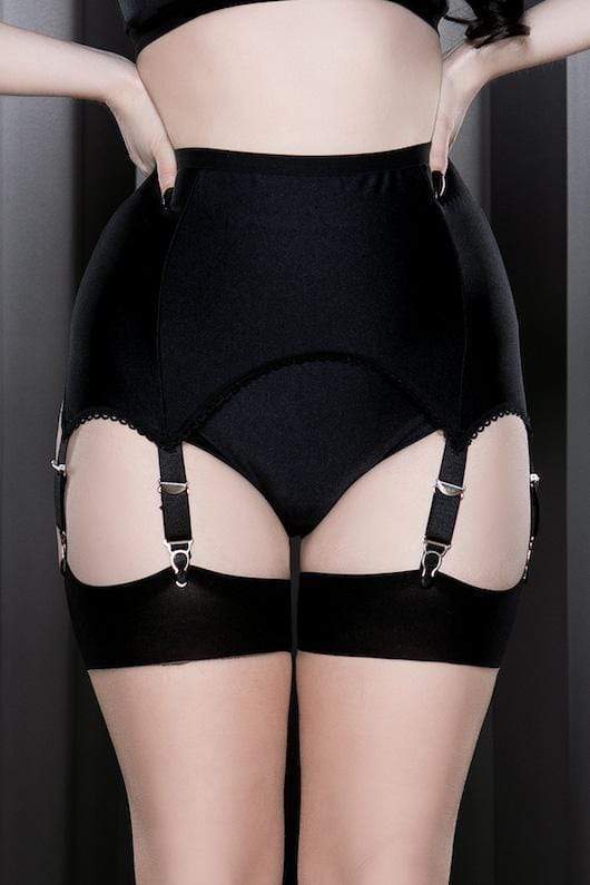 Kiss Me Deadly Retro Classics 6-Strap Suspender Belt UK 10-12 / US 6-8