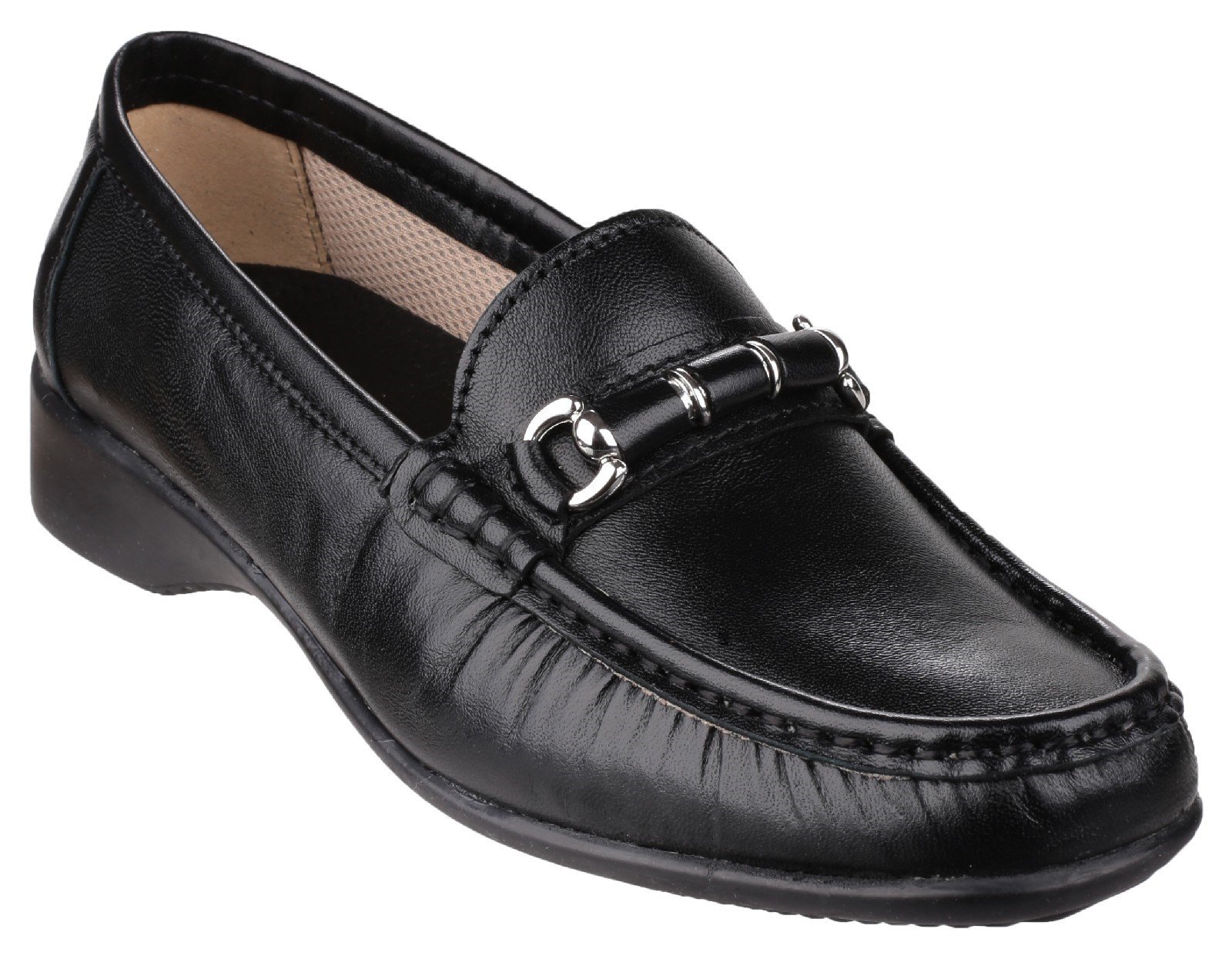 Cotswold Women's Barrington Slip on Loafer Various Colours 21430 - Black 3
