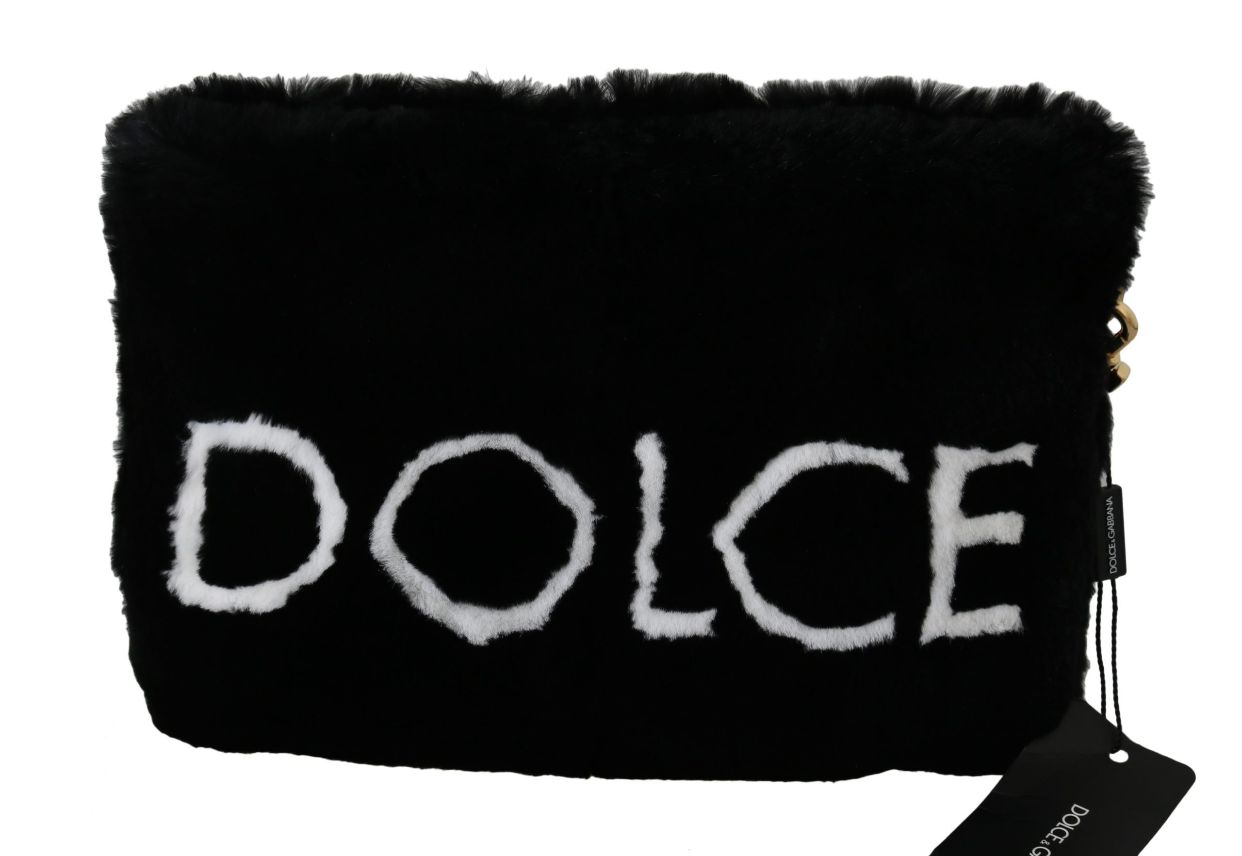 Dolce & Gabbana Women's Rabbit Fur CLEO Bag Black VAS8755