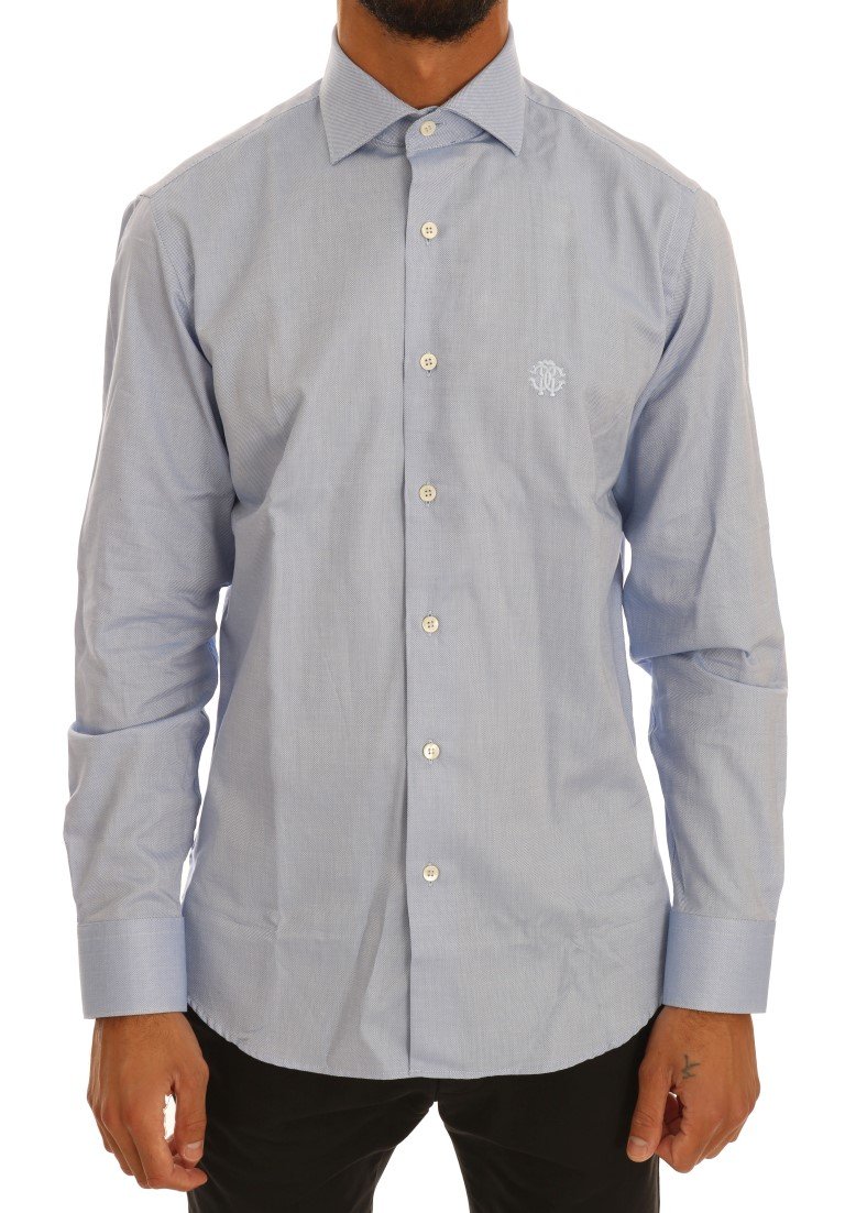 Cavalli Men's Shirt Blue TSH1477 - 39