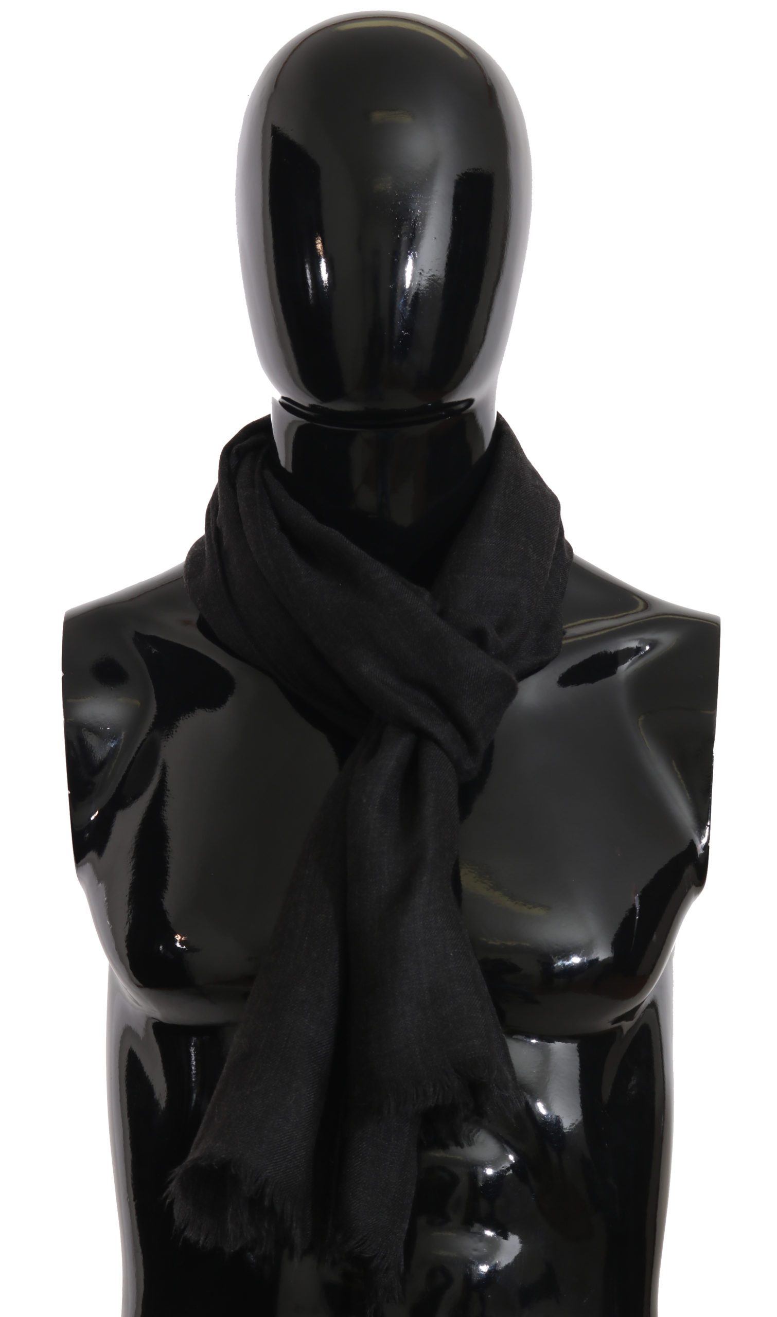 Dolce & Gabbana Men's Cashmere Pashmina Wrap Shawl Scarf Gray MS2296