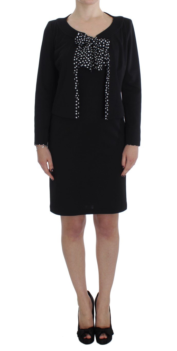 BENCIVENGA Women's Stretch Sheath Dress & Sweater Set Black SIG30869 - IT46 | L