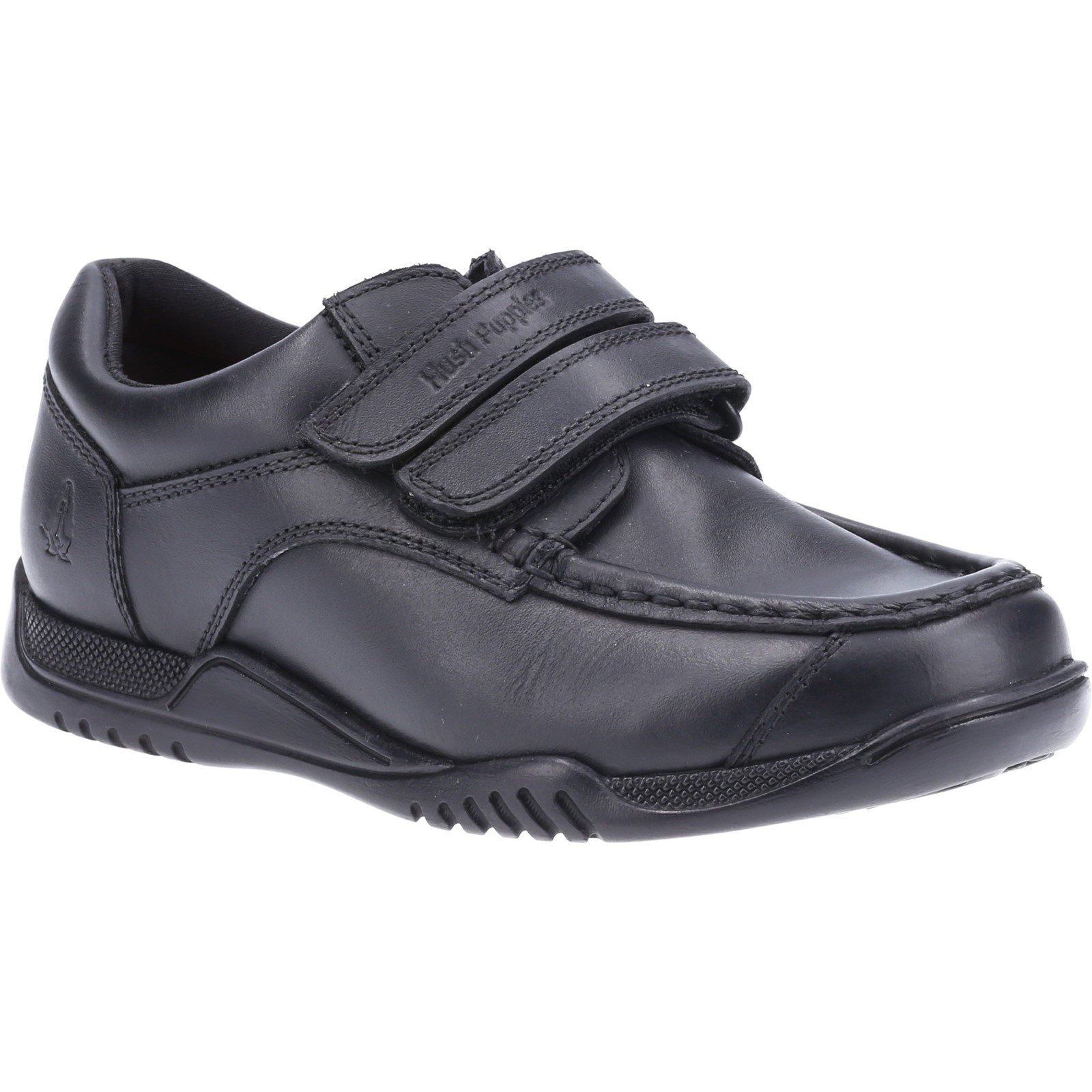 Hush Puppies Kid's Hayden Junior School Shoe Black 32584 - Black 12