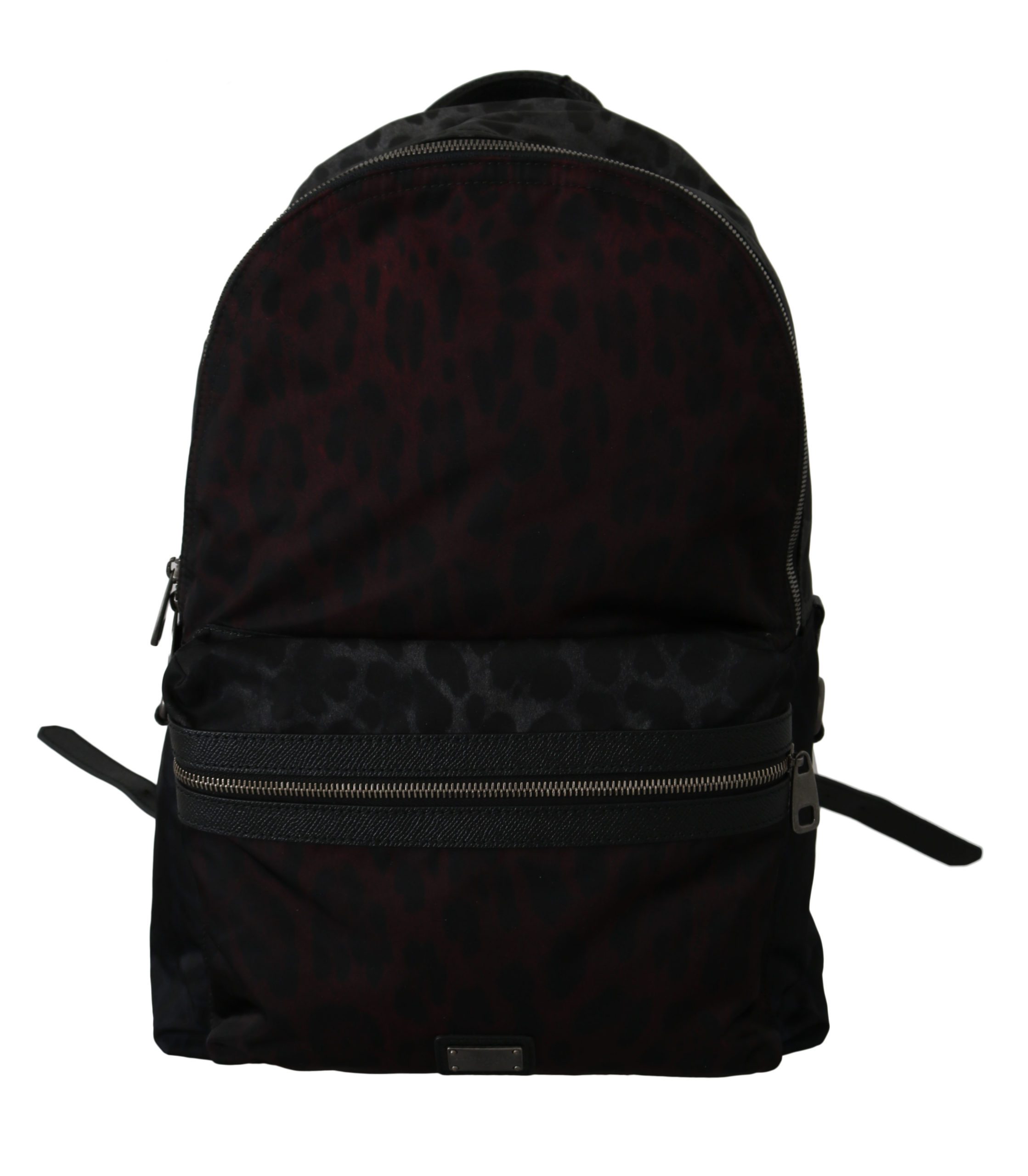 Dolce & Gabbana Men's Leopard School Nylon Backpack Black VAS8718