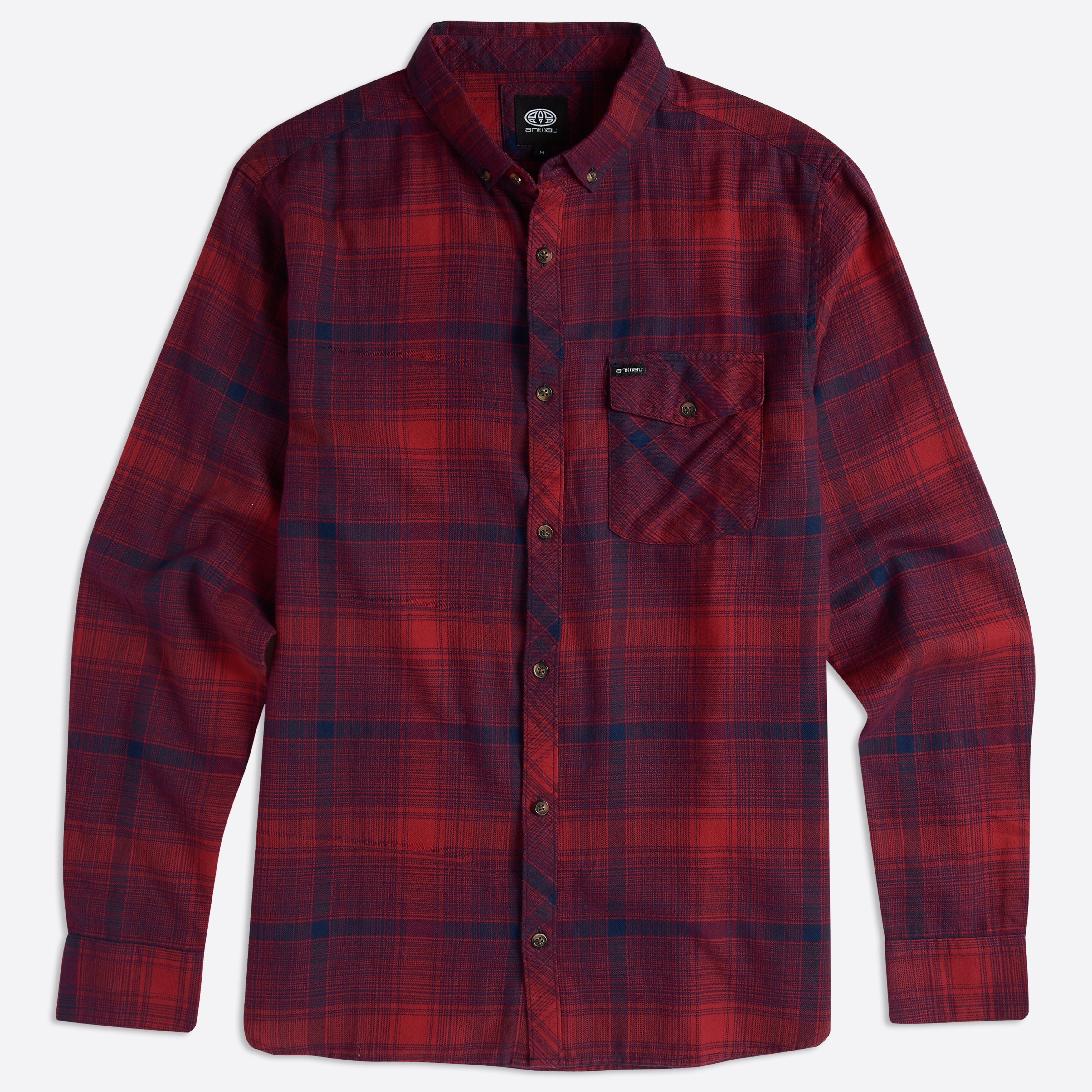 Animal Clothing Men's Shadow Shirt Various Colours 5057652286998 - S Red