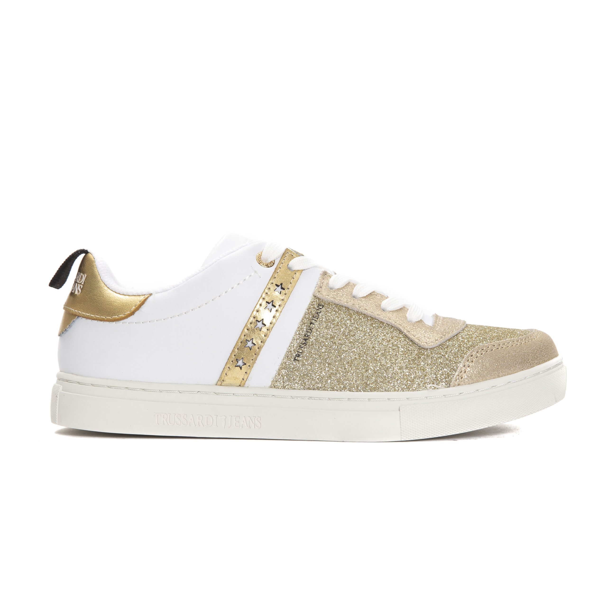 Trussardi Jeans Women's Oro Trainer Gold TR662774 - EU35/US4.5