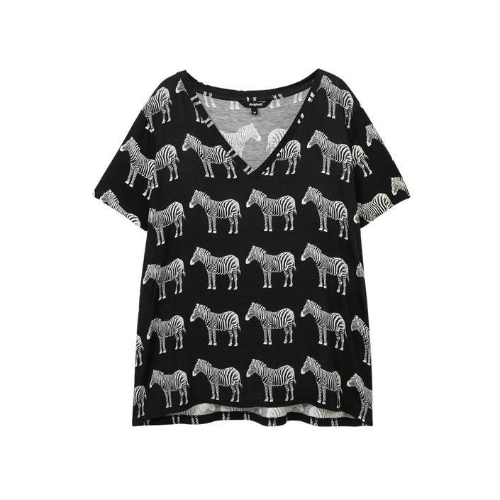 Desigual Women's T-Shirt Black 189039 - black S