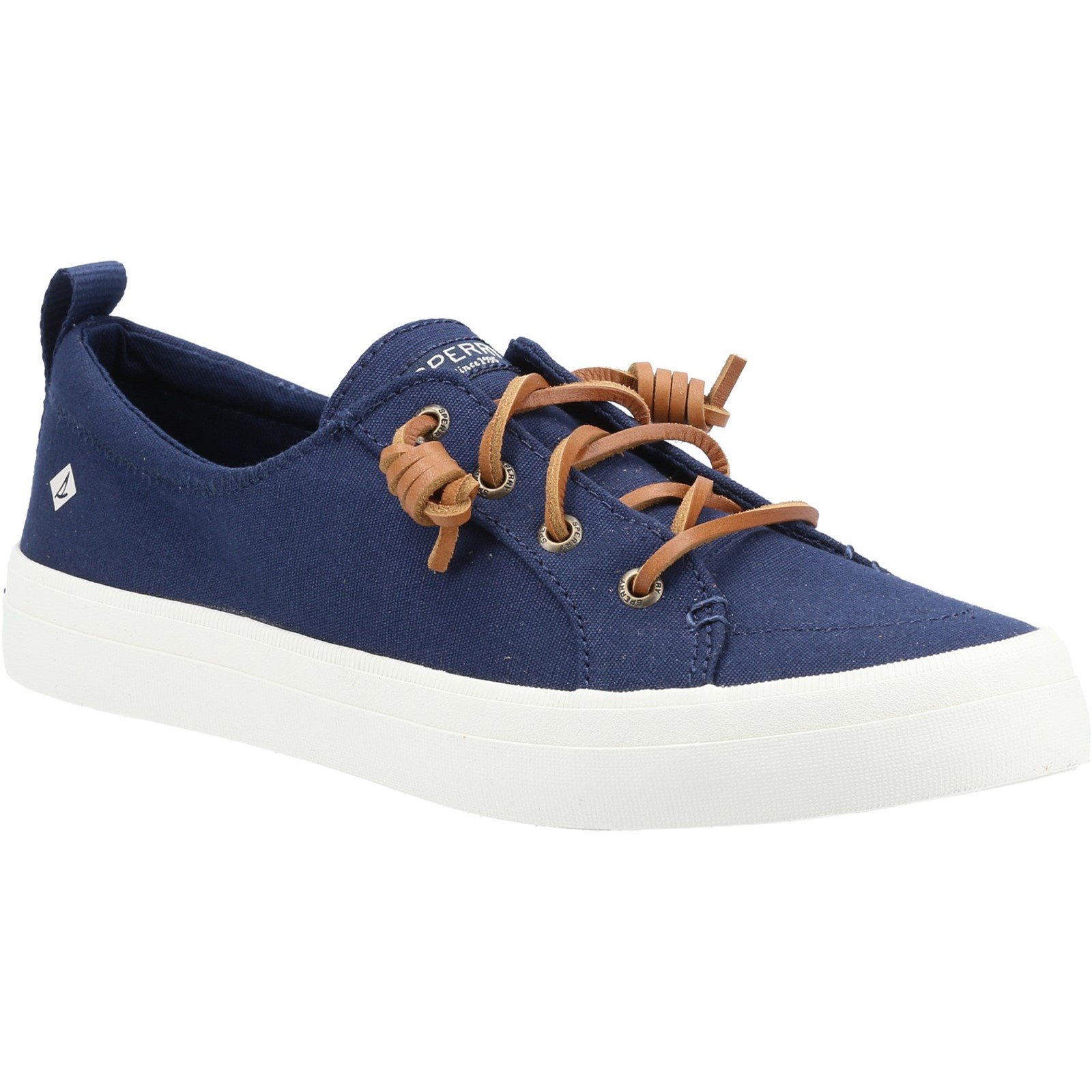 Sperry Women's Crest Vibe Canvas Lace Trainers Various Colours 32937 - Navy 4