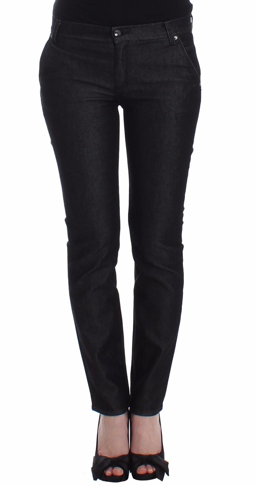 Ermanno Scervino Women's Slim Fit Jeans Black SIG12451 - W26