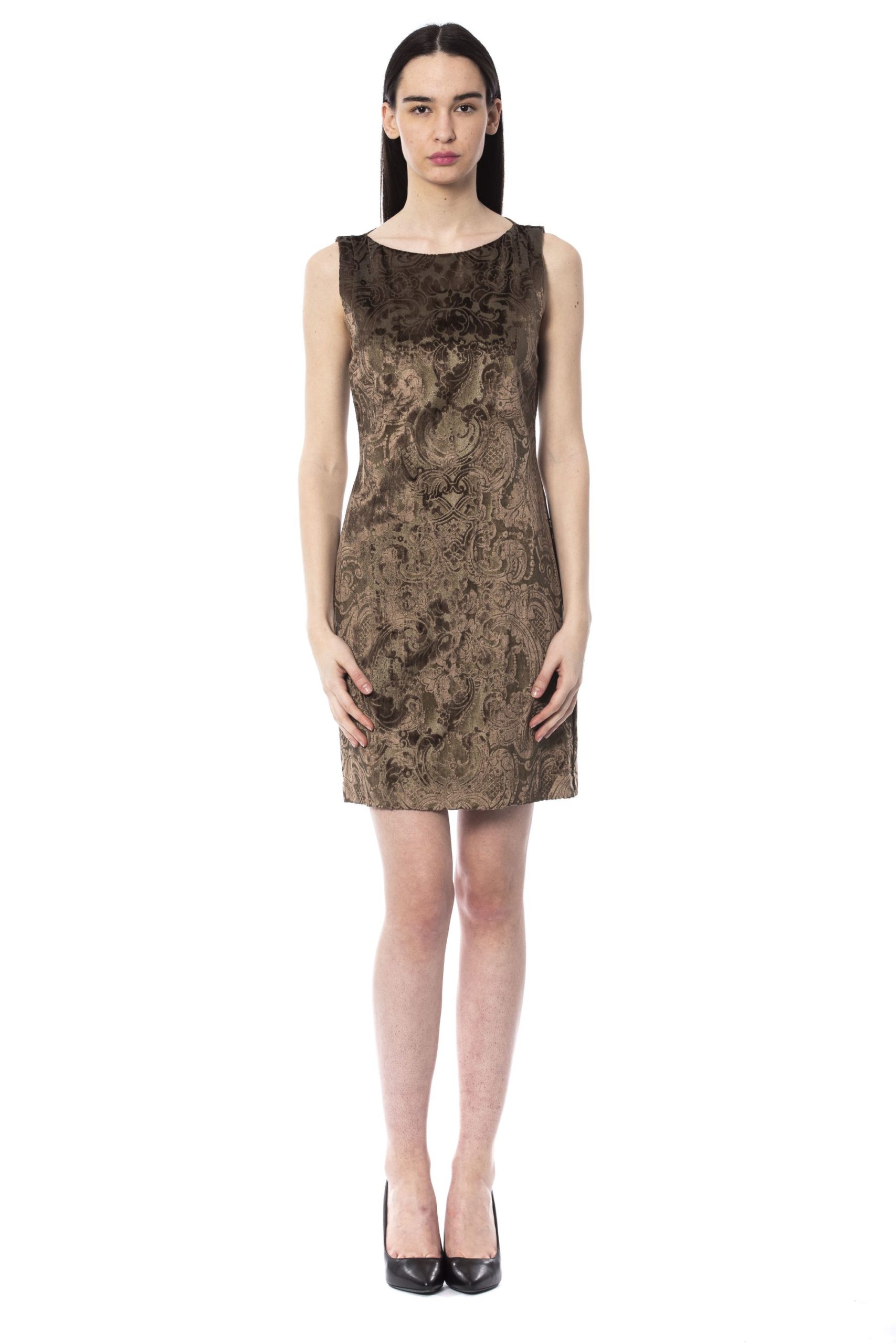 BYBLOS Women's Cacao Dress Brown BY994880 - IT44 | M