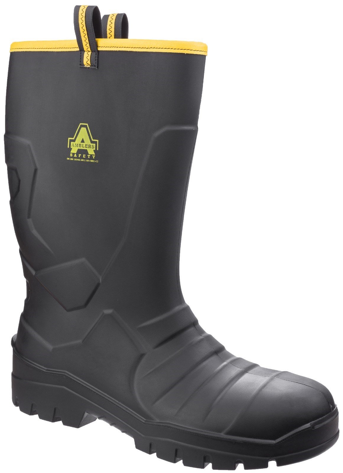 Amblers Unisex Safety Full Rigger Boot Black 27041 - Black 3