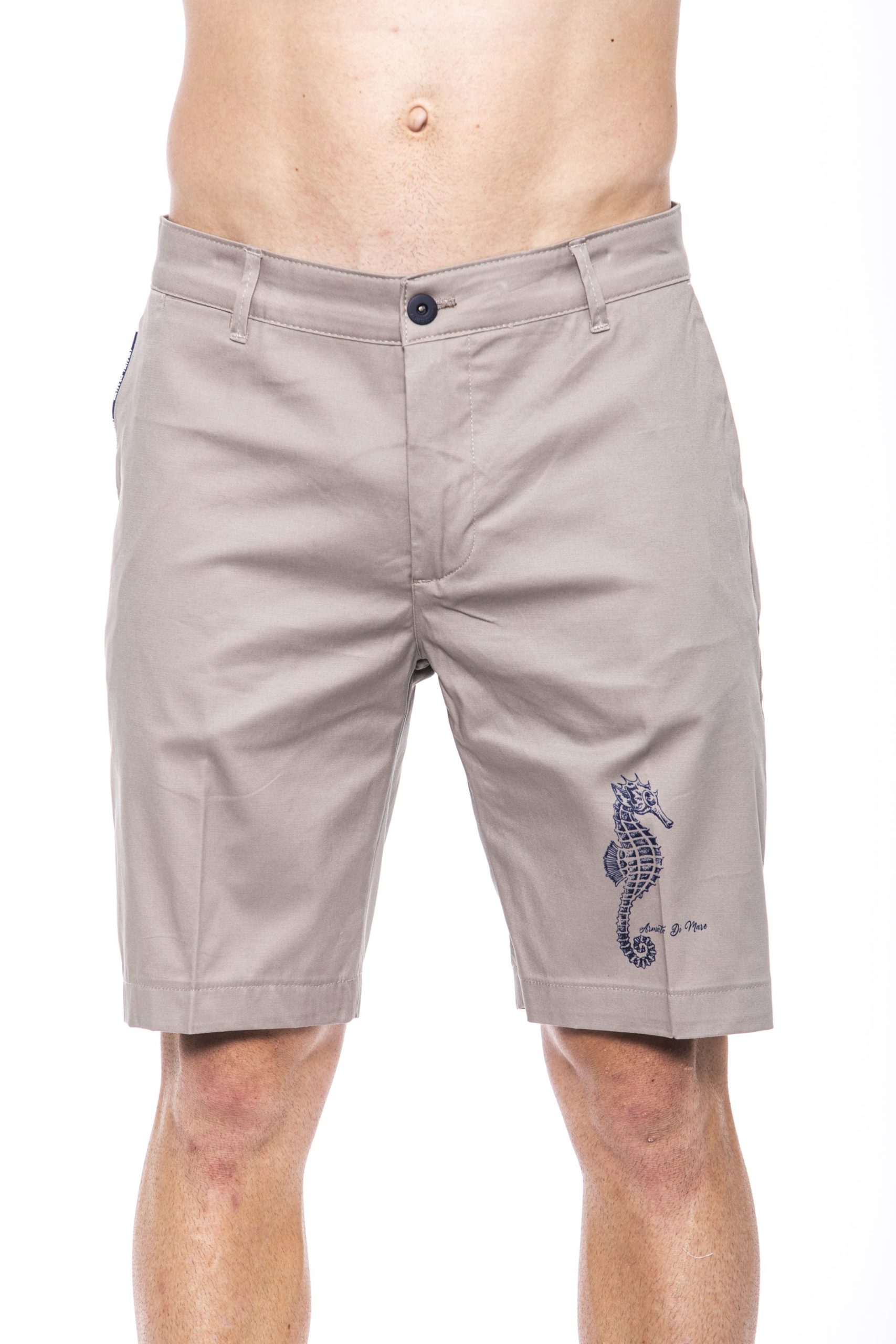 Armata Di Mare Men's Front Print Short Beige AR1263086 - IT46 | S