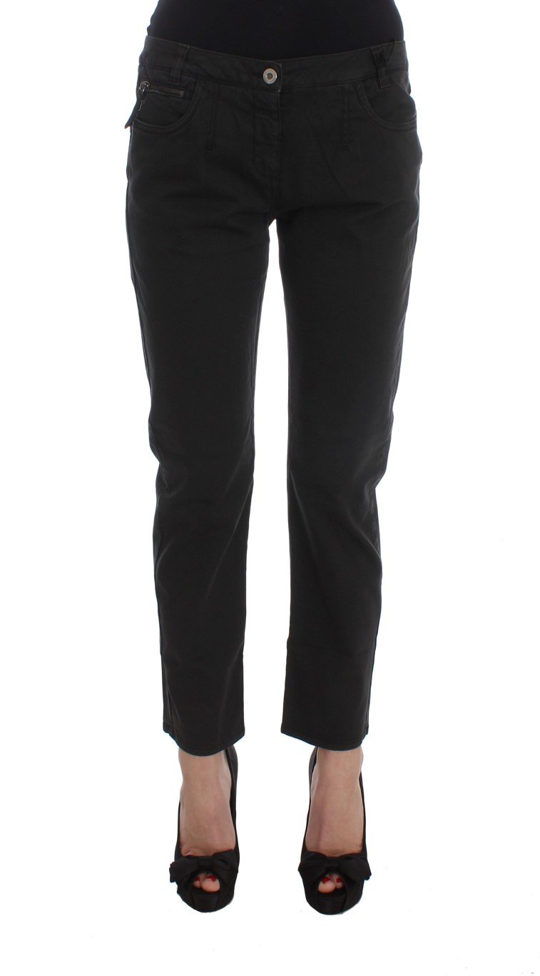 Costume National Women's Cotton Capri Cropped Denim Jeans Black SIG32587 - W28