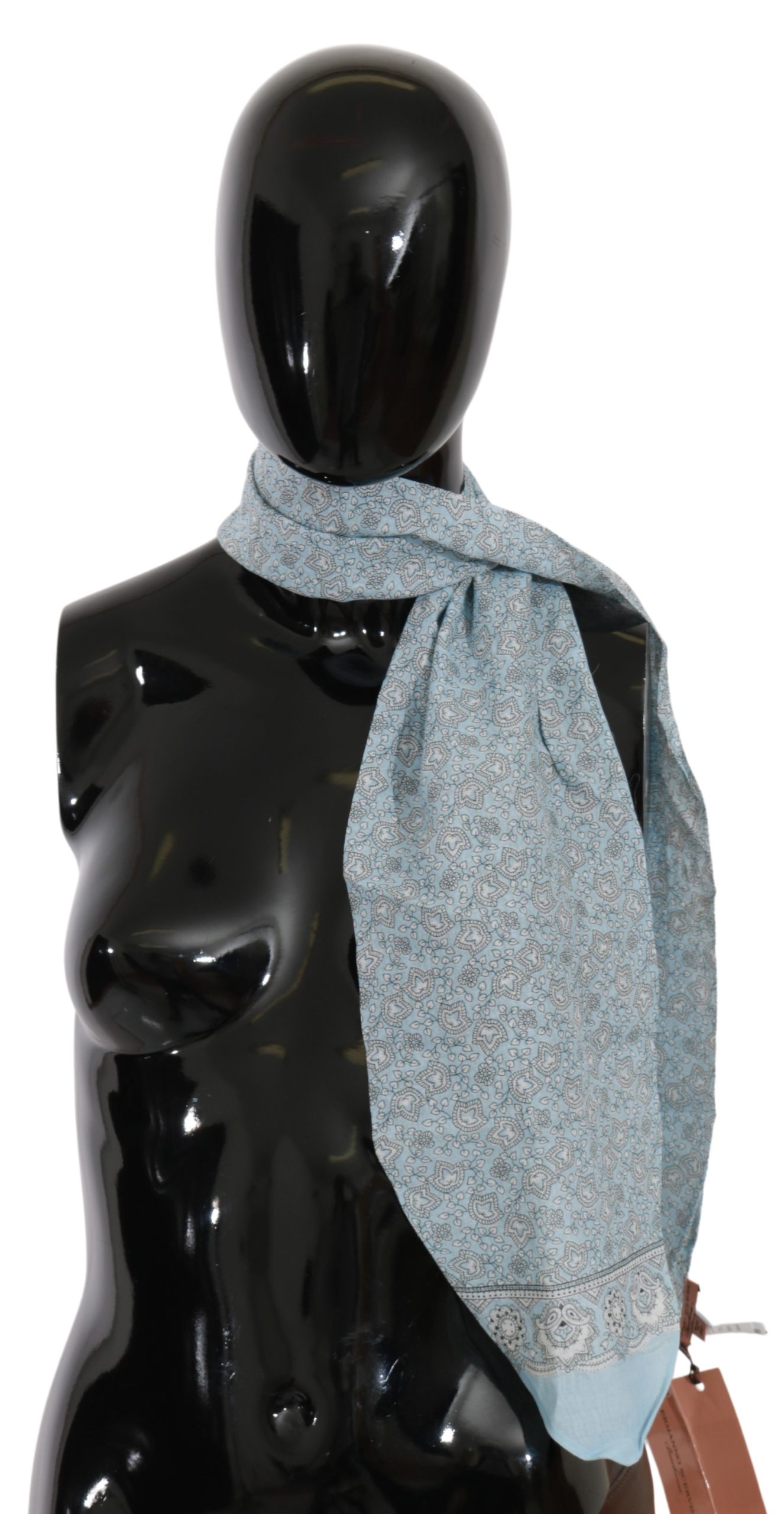 Ermanno Scervino Women's Fantasy Print Waist Belt Light Blue MS1535