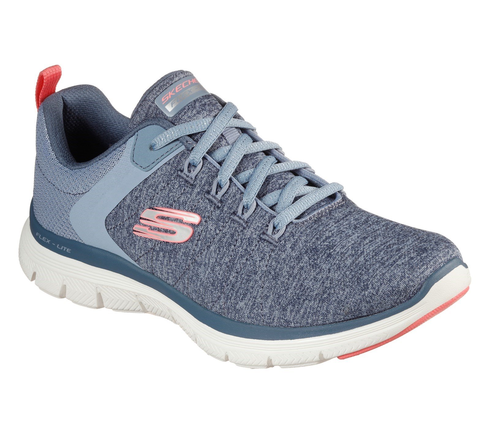 Skechers Women's Flex Appeal 4.0 Brilliant Sport Trainer Various Colours 32110 - Slate/Pink 3