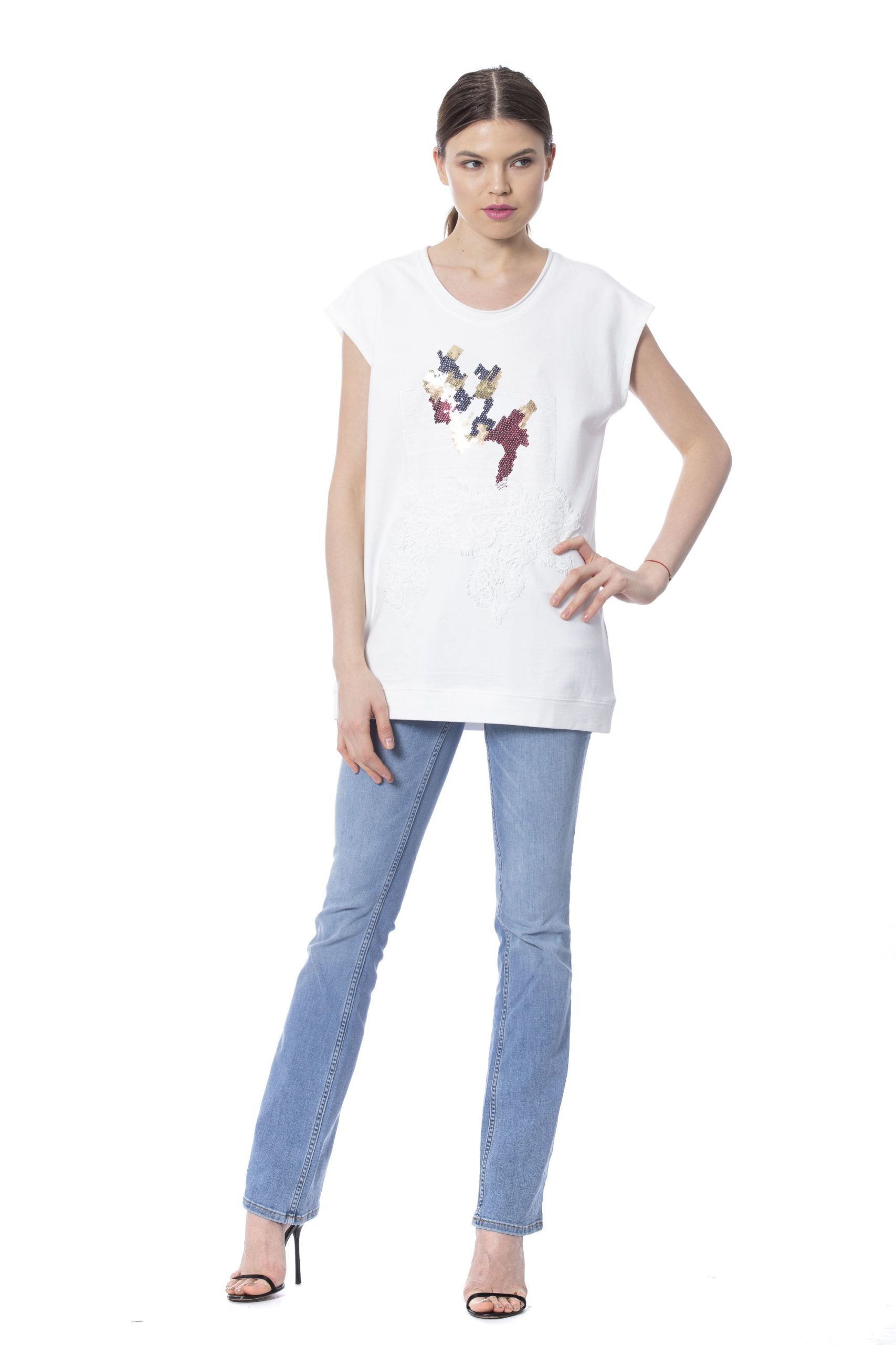 Silvian Heach Women's T-Shirt White SI1235121 - XXS