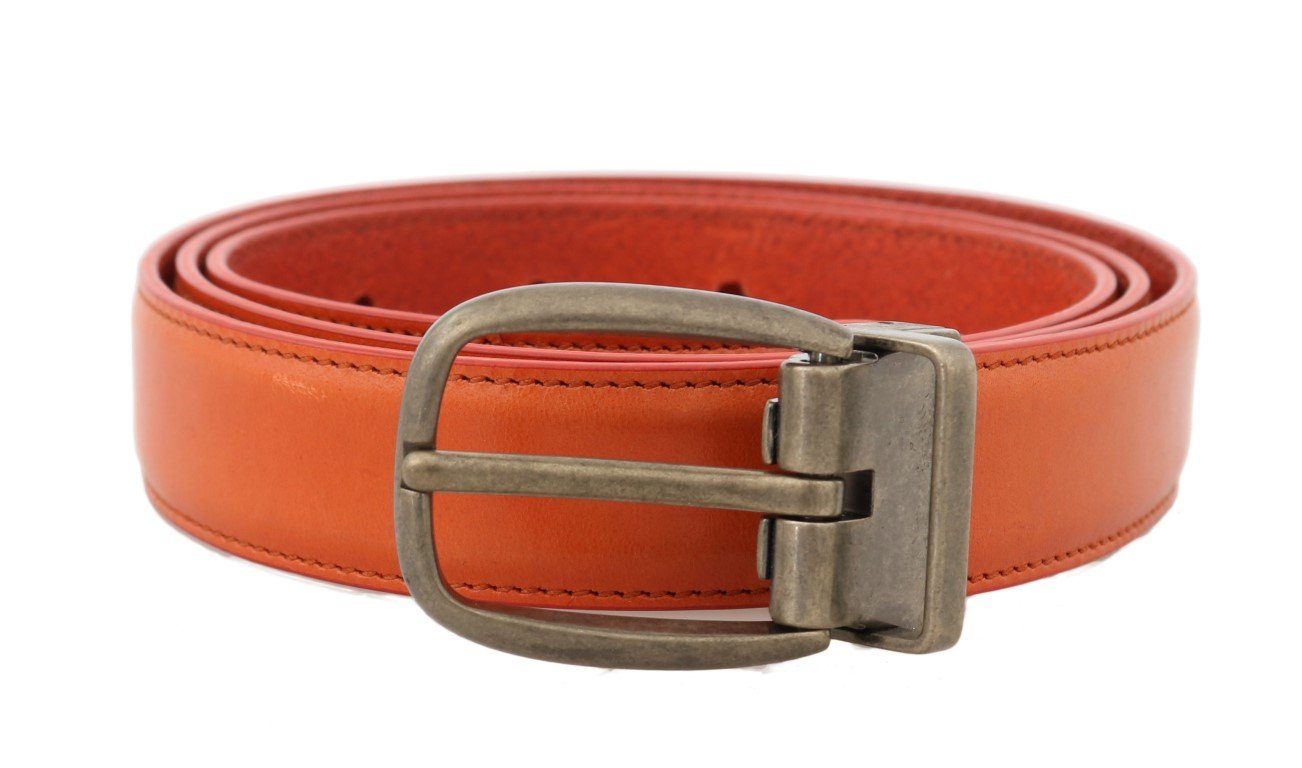 Dolce & Gabbana Men's Leather Buckle Belt Gold BEL50021 - 100 cm / 40 Inches