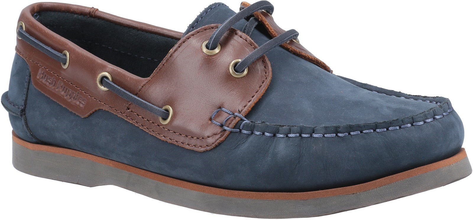 Hush Puppies Women's Hattie Lace Loafer Various Colours 30223 - Navy/Tan 3