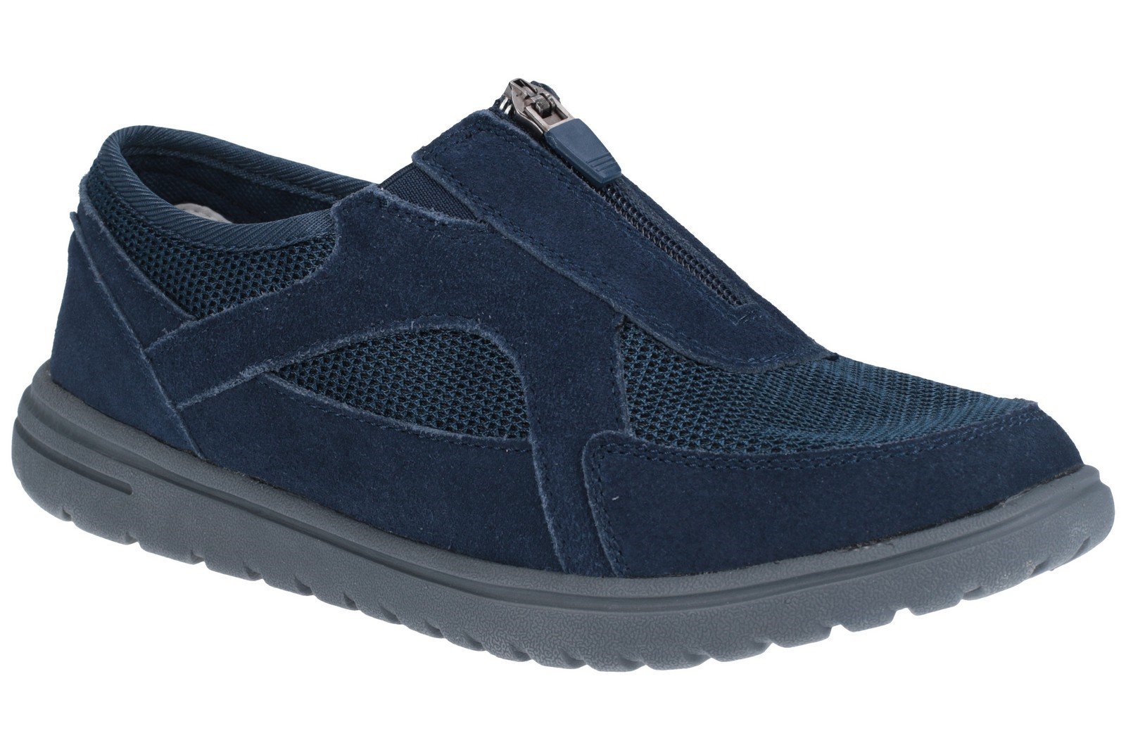 Fleet & Foster Women's Josie Zip Trainer Various Colours 27153-45622 - Navy 3
