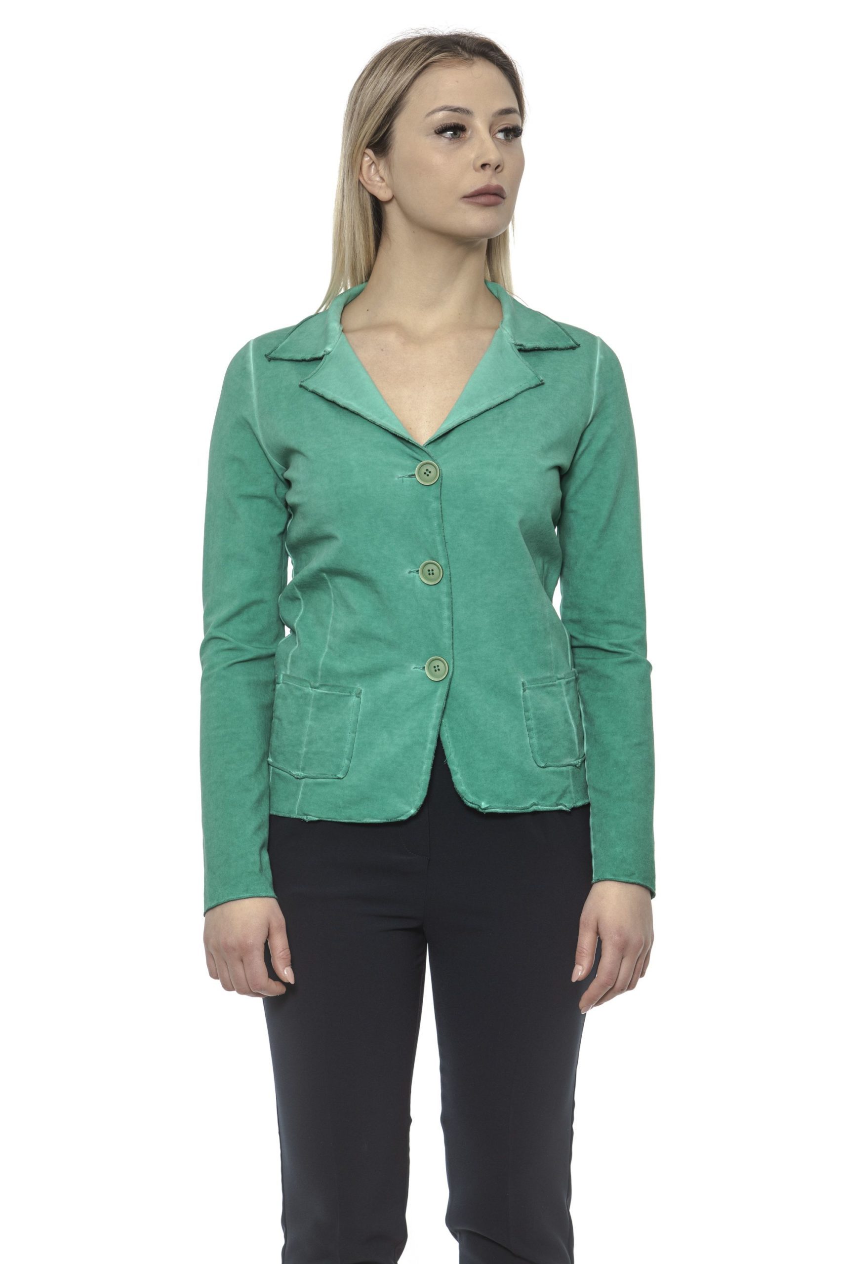 Alpha Studio Women's Giada Blazer Green AL1374699 - IT40 | XS