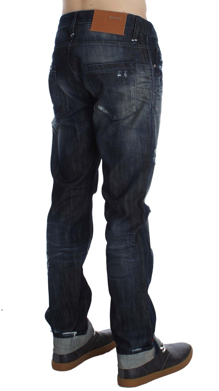 Acht Men's Cotton Regular Straight Fit Jeans Blue SIG30482 - W34