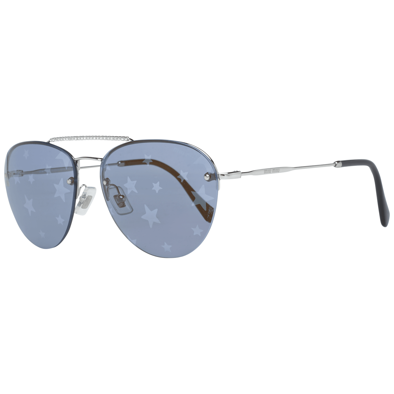 Miu Miu Women's Sunglasses Silver MU54US 1BC18259