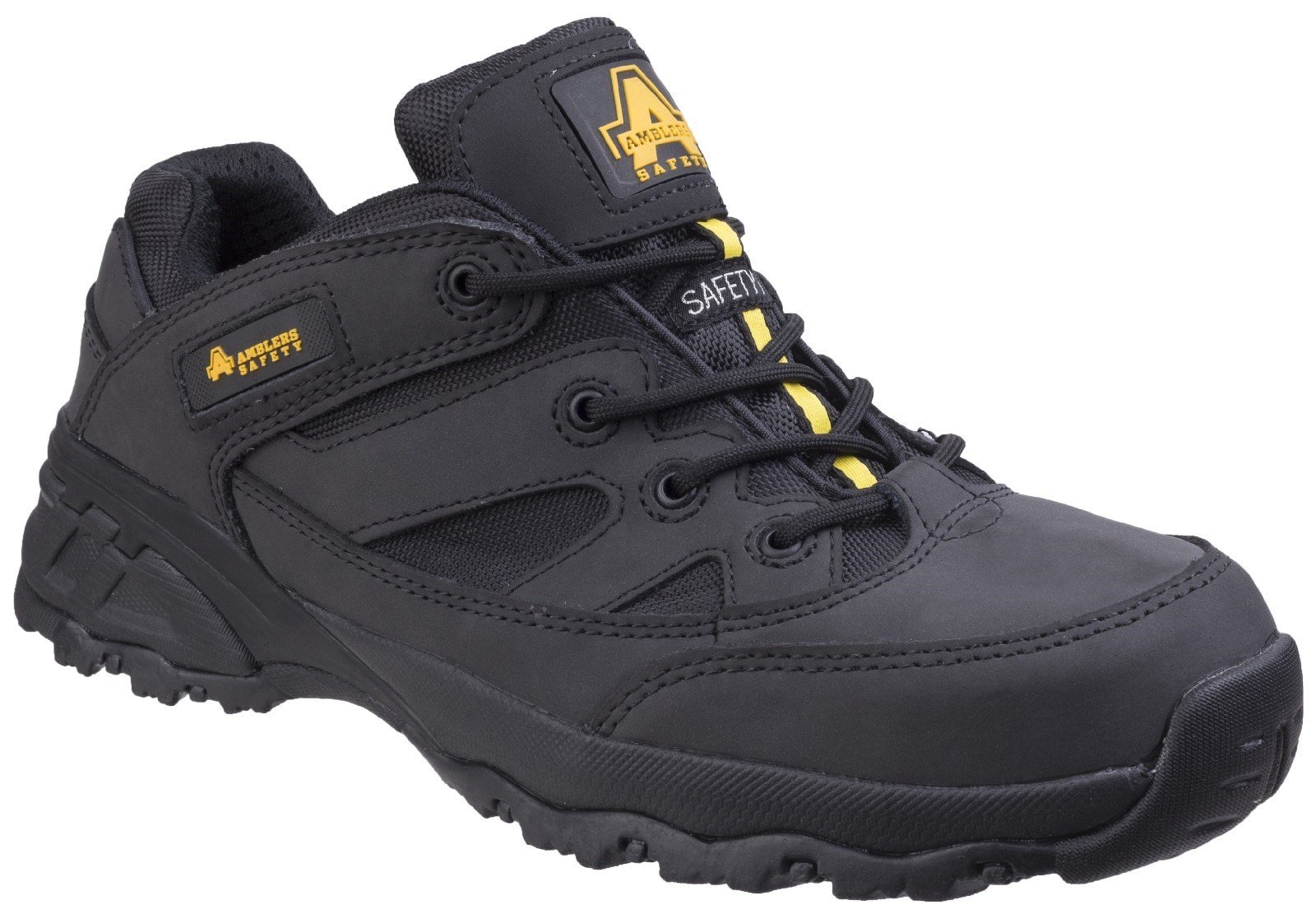 Amblers Unisex Safety Fully Composite Metal Free Trainer Black - Black 4
