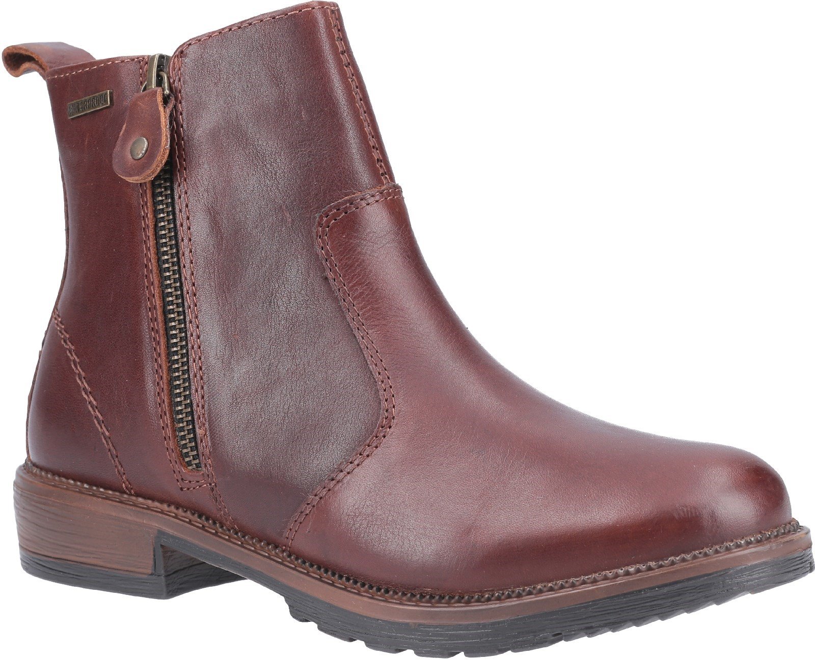 Cotswold Women's Ashwicke Zip Ankle Boot 29253 - Brown 3