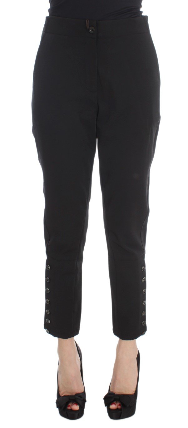 Ermanno Scervino Women's Capri Cropped Trousers Black SIG30401 - IT40|S