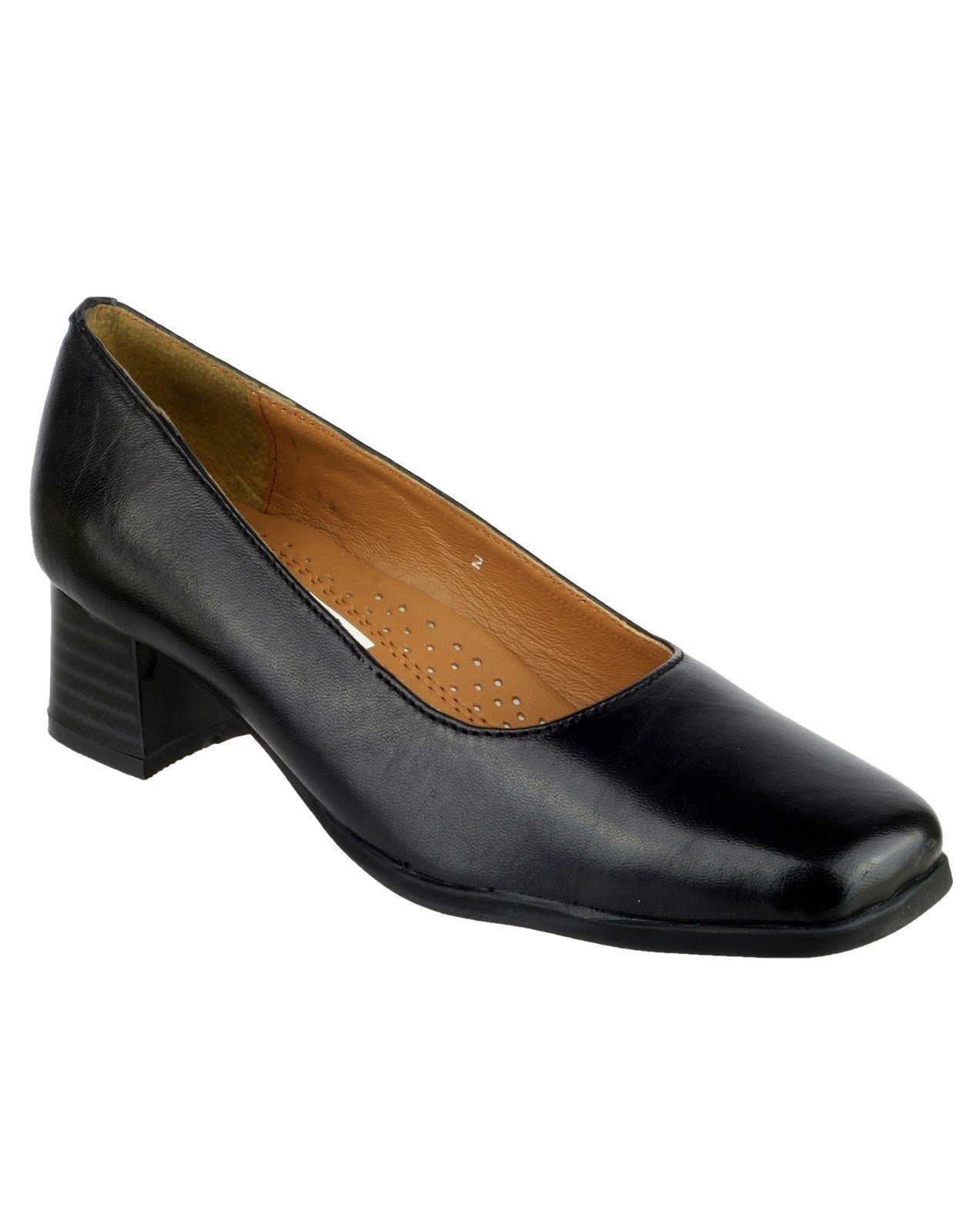 Amblers Women's Walford Court Shoe Black 15904 - Black 2