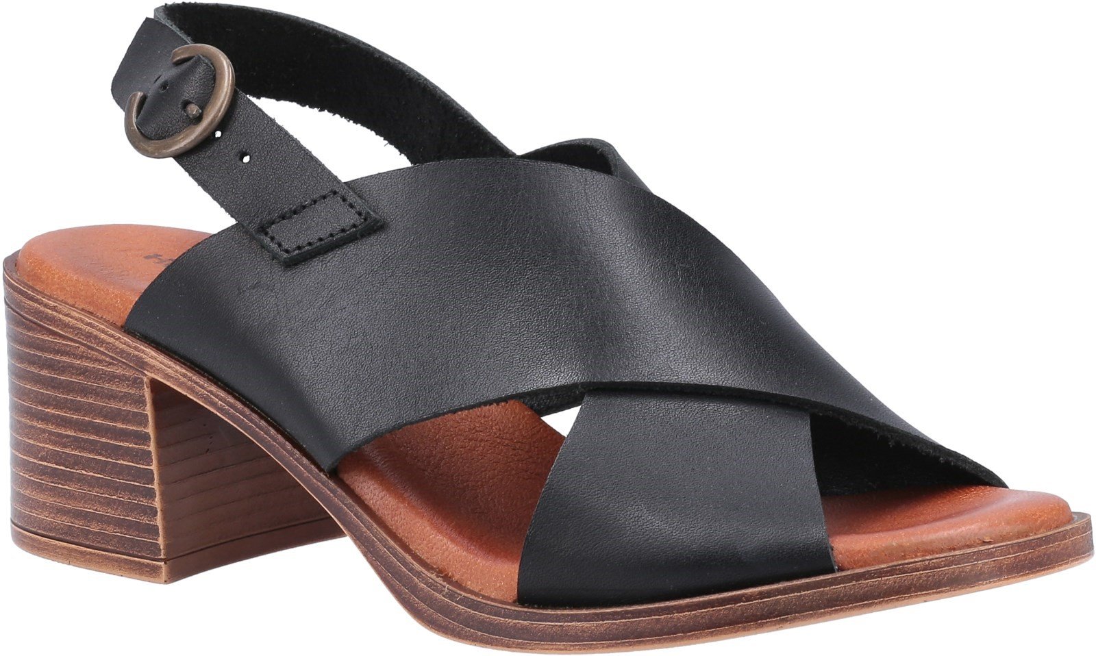 Hush Puppies Women's Gabrielle Heeled Sandal Various Colours 31947 - Black 3