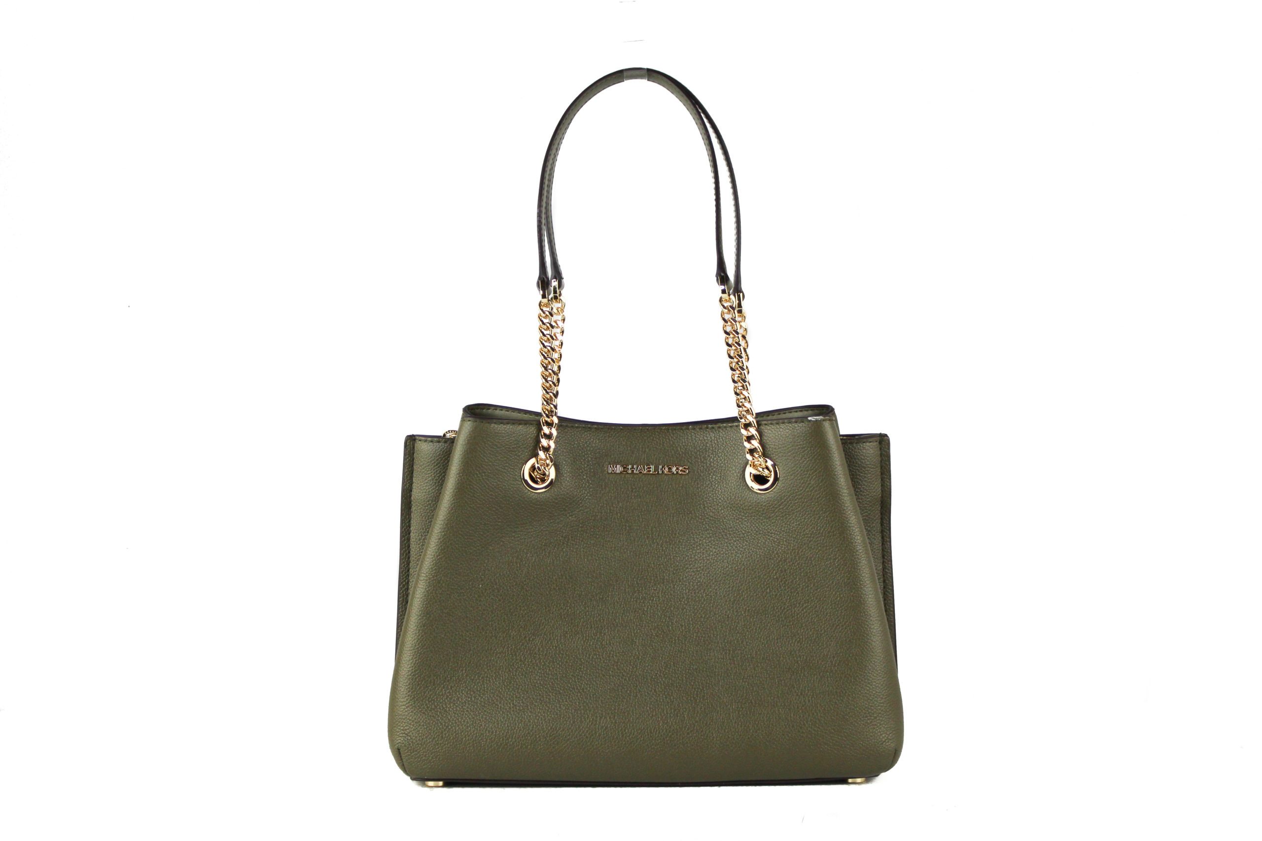 Michael Kors Women's Teagen Large Leather Long Drop Shoulder Bag Green 709994