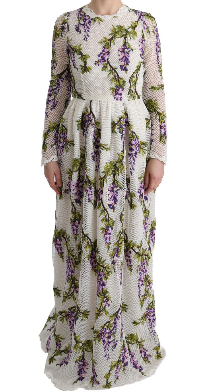 Dolce & Gabbana Women's Floral Embroidered Dress White SIG60559 - IT40|S