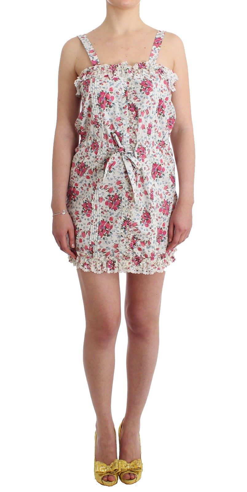 Ermanno Scervino Women's Mini Dress Pink Floral SIG11510 - IT48