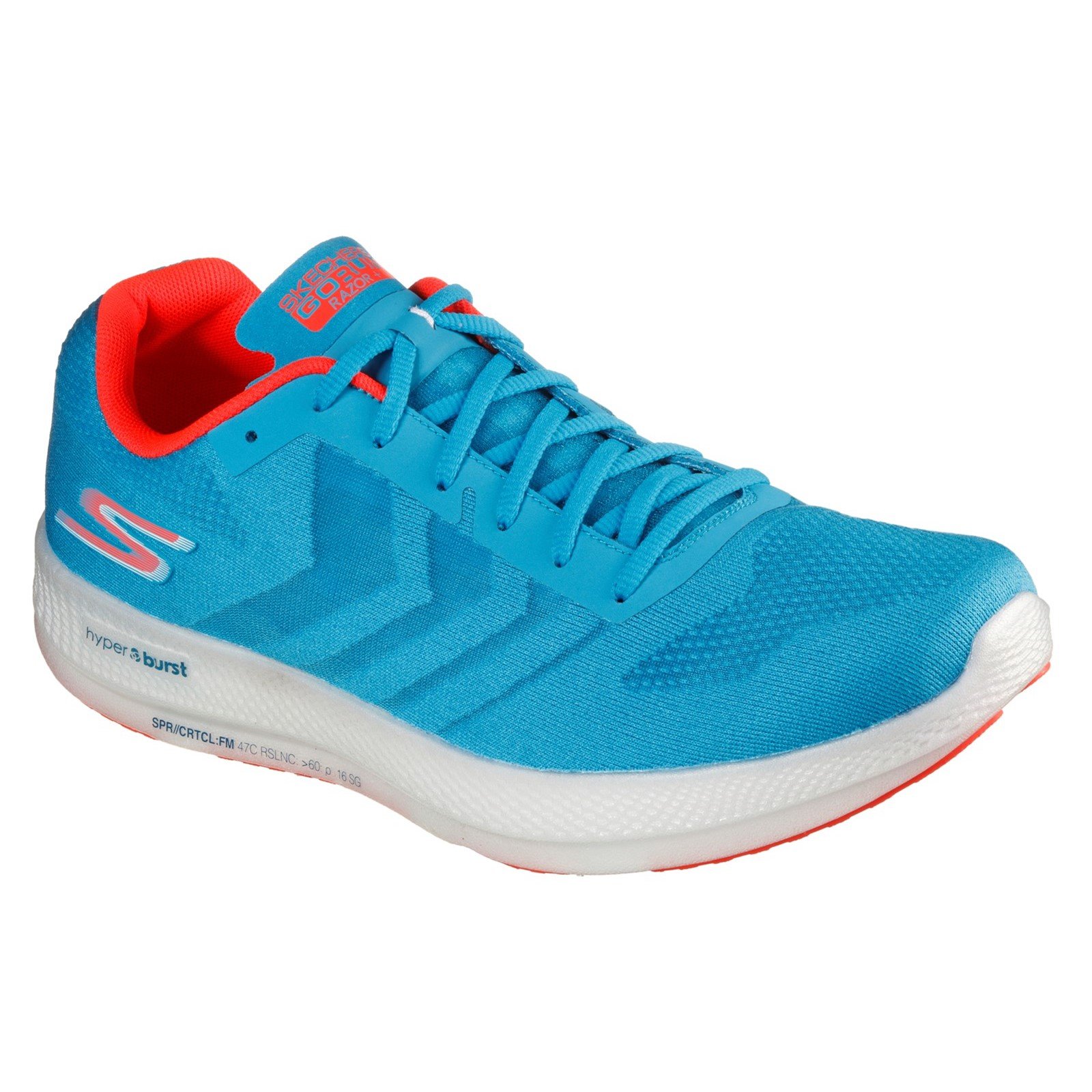 Skechers Men's Go Run Razor Trainer Multicolor 32699 - Blue/Coral 12